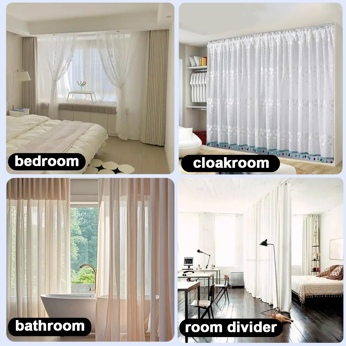1-5m Rail de rideau de plafond Avec Rouleaux Silencieux,Double Rail À Rideau aluminium, Tringle À Rideaux Silence montage au plafond pour séparateur de pièce,camping-car(6.89ft/2.10m 1-5m Rail de rideau de plafond Avec Rouleaux Silencieux,Double Rail À Rideau aluminium, Tringle À Rideaux Silence montage au plafond pour séparateur de pièce,camping-car(6.89ft/2.10m