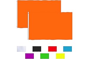 3x5 Orange Blank Polyester Flags Made for Heat Press