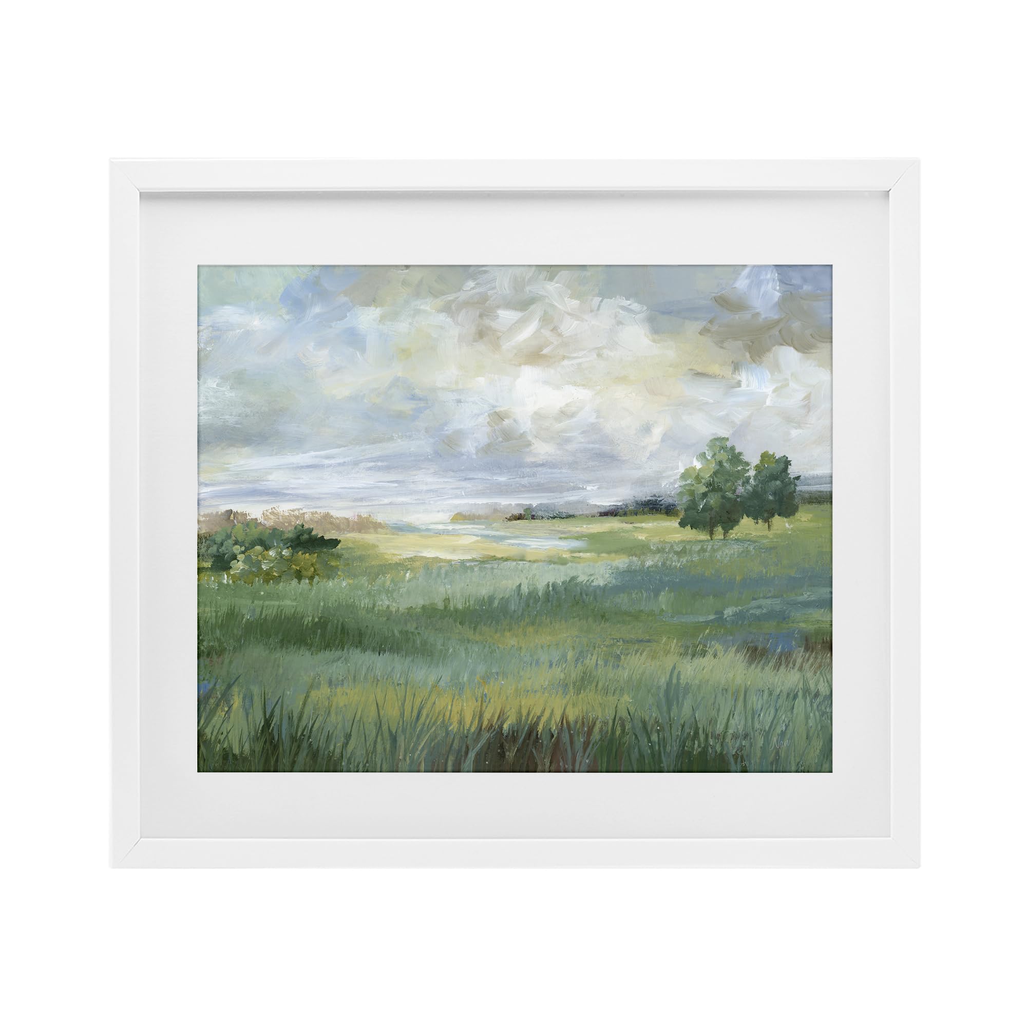 'Idyllic Summer Field'| Framed Print Under Glass