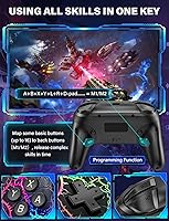 Vista 4 de ZRZLMVP Switch Controller Wireless for Nintendo Switch/OLED/Lite/Switch 2, 1000mAh Rechargeable Pro Controllers with 9 Colors LED Light, Switch Negro