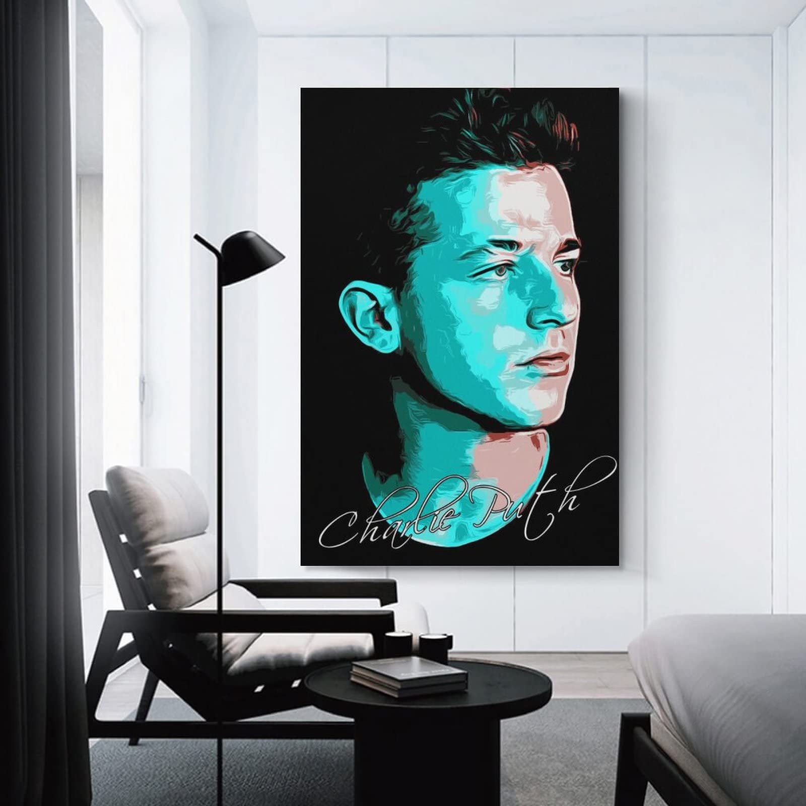 Charlie Puth ポスター 額装済み Amazon.co.jp: Charlie Puth キャンバス アート ポスターと壁アート