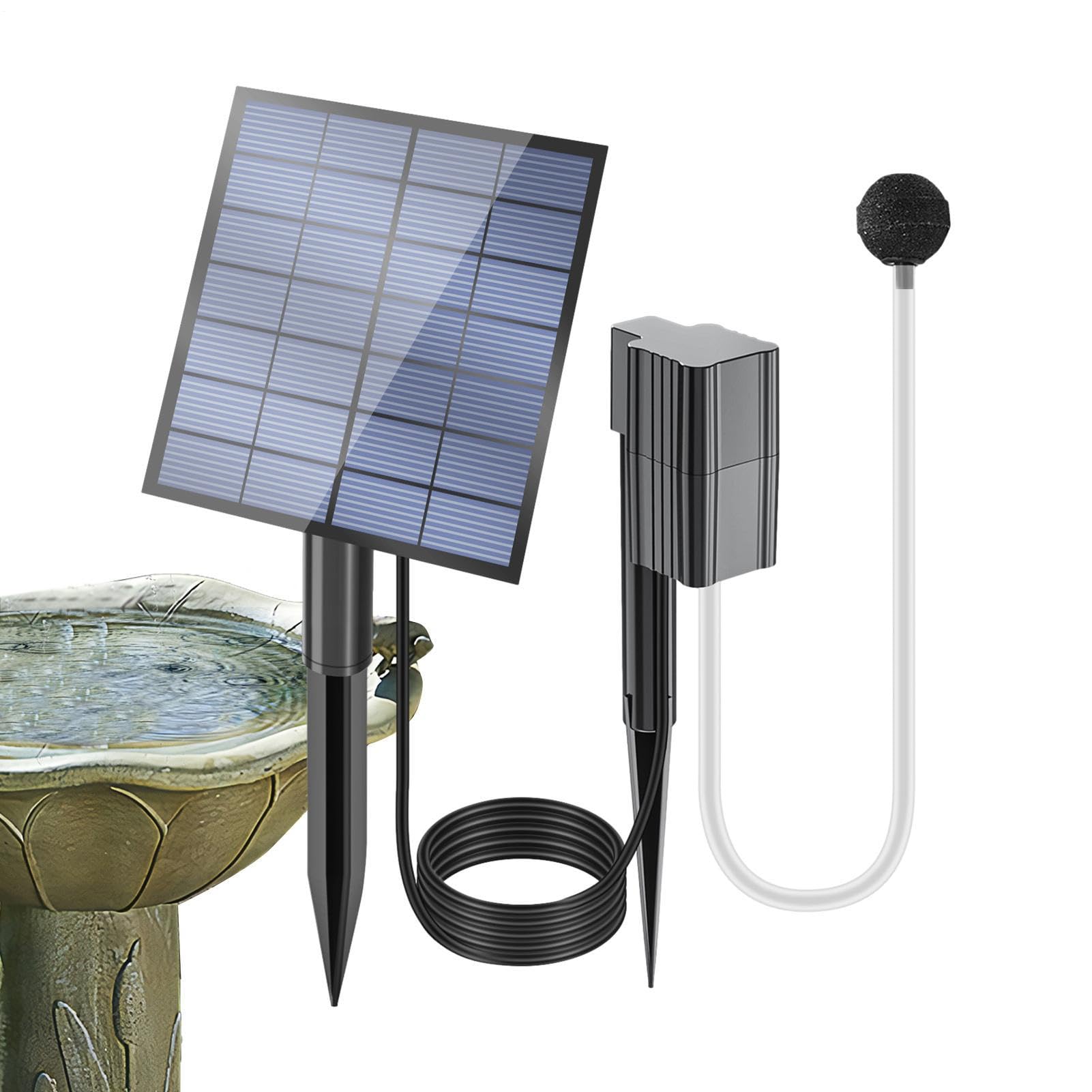 Pompe à air pour aquarium 7 V 2,5 W Kit solaire réglable