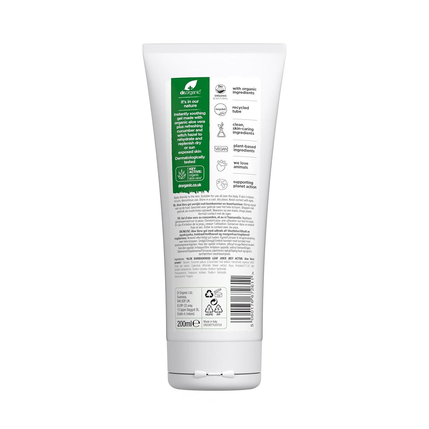 Dr Organic Aloe Vera Cucumber Gel 200ml