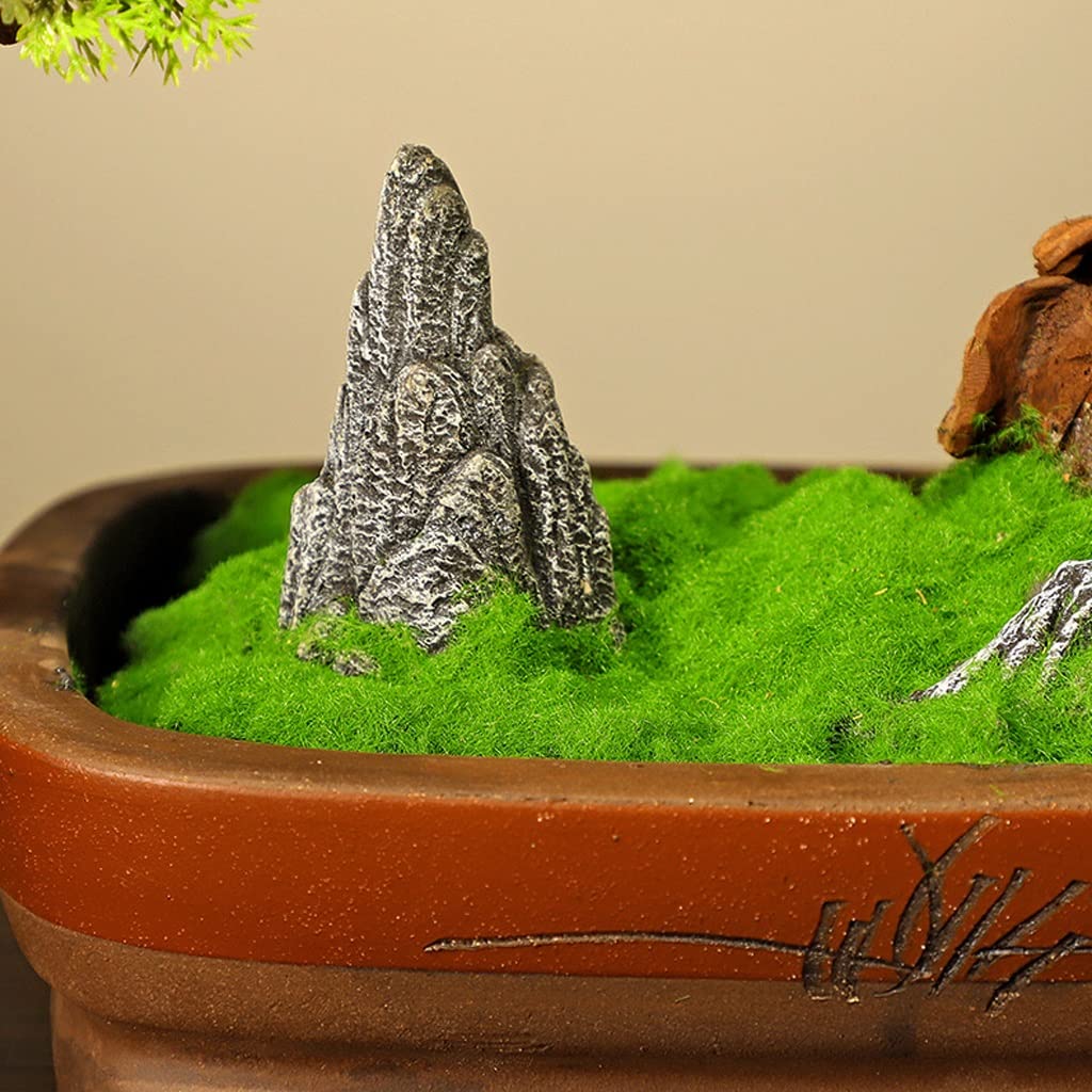GUOQUN-SHOP Bonsai Pianta Bonsai Artistico Albero Decorazione della pianta Finta in Vaso in Vaso pianta Artificiale Pino for Il Giardino Home Decor (23.6x19.69in) Pianta Artificiale Bonsai