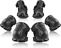 Vista 14 de BOSONER - Rodilleras y coderas para niños y jóvenes, equipo de protección para patines de ruedas, ciclismo, BMX, bicicleta, patineta, patinaje