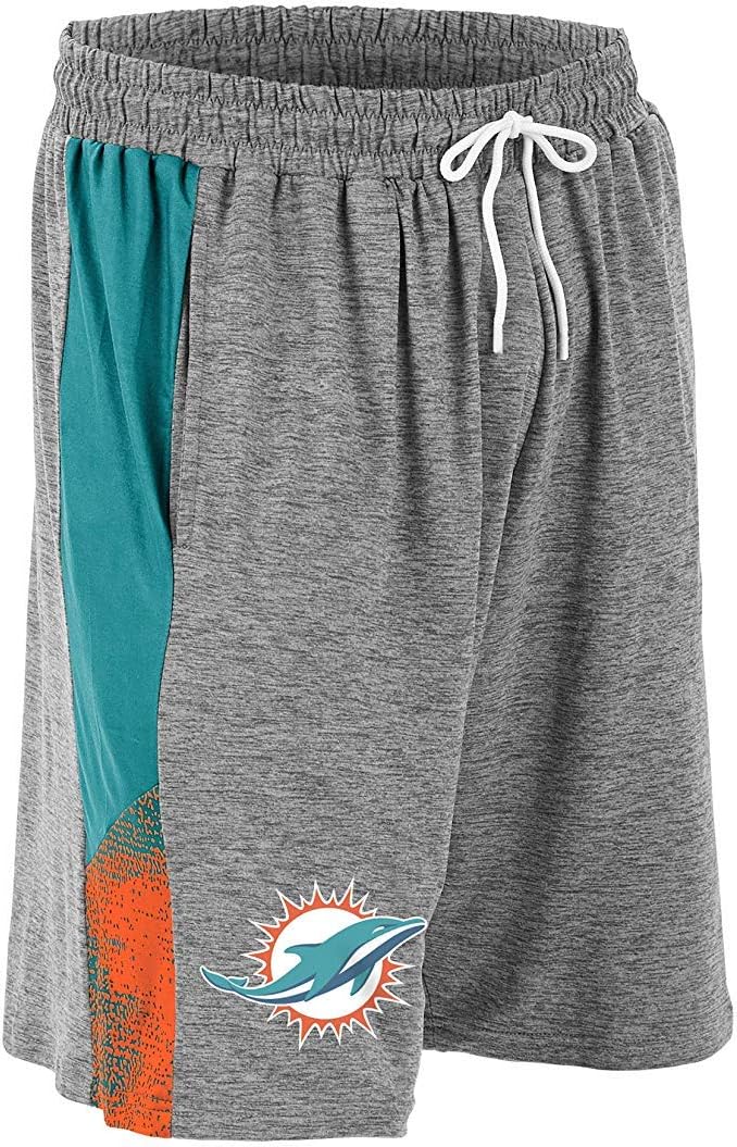 Zubaz NFL Men's Gray Space Dye Shorts, Arizona Cardinals