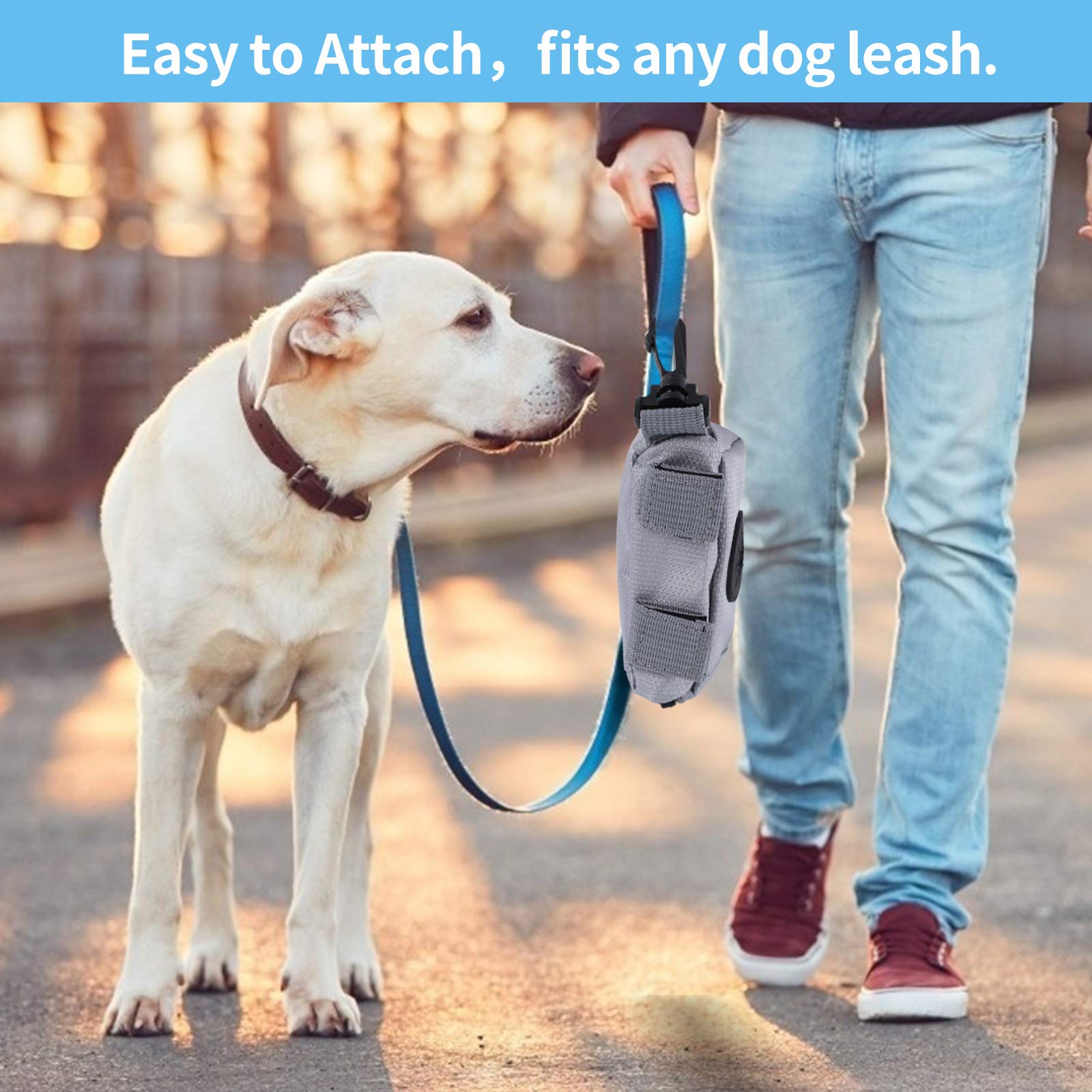 Lot de 10 distributeurs de sacs à déjections canines pour animal domestique - Avec attache laisse - Étanche - Style 01