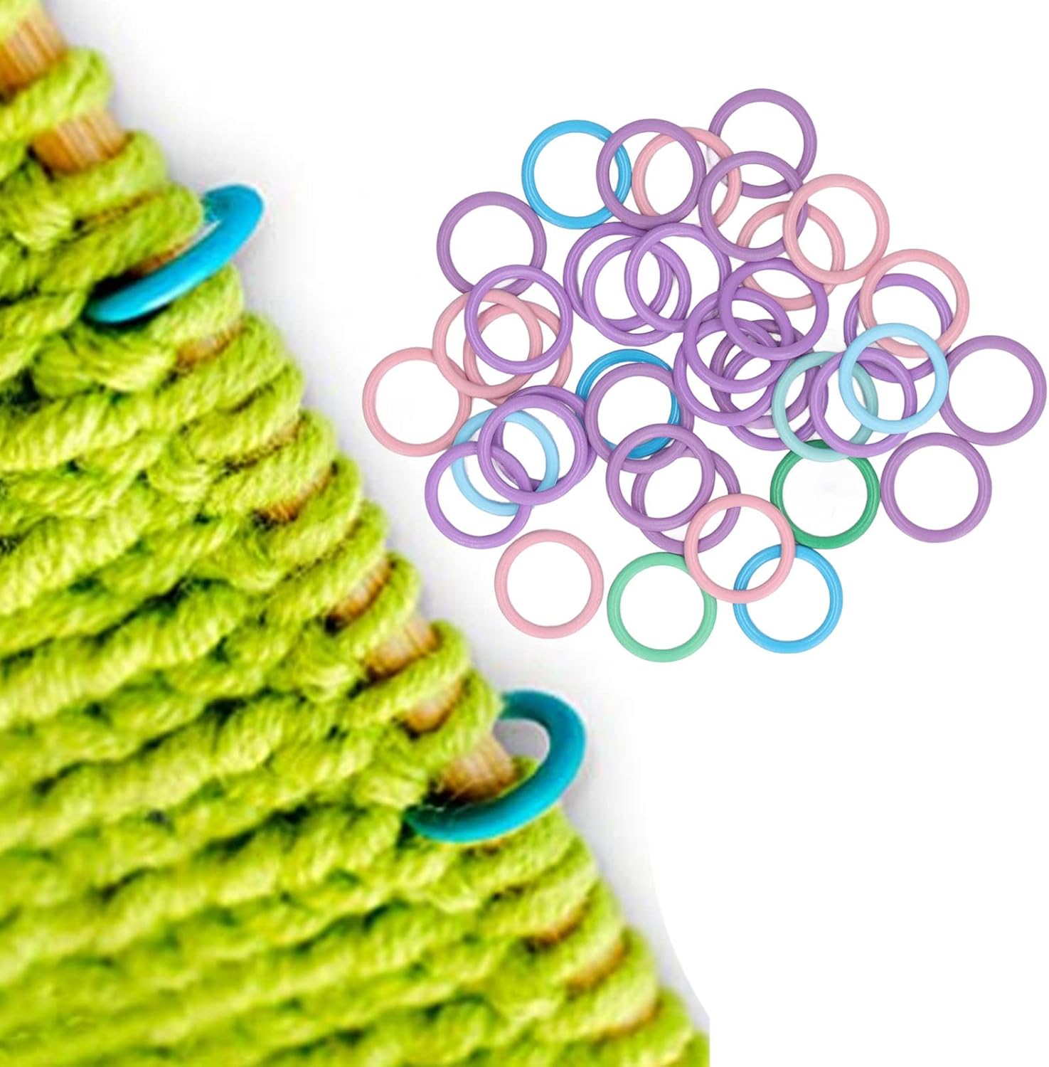 Marker za pletenje i heklanje u upotrebi