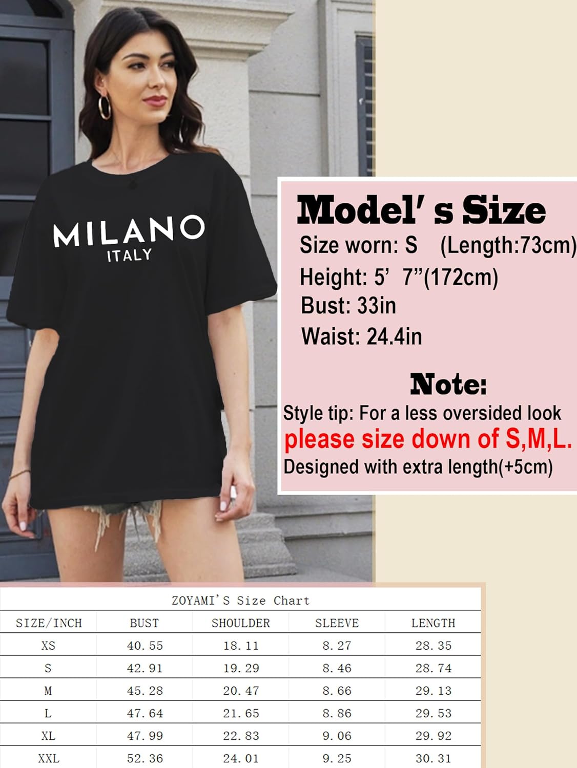 Oversized Tshirts for Women Trendy Graphic Tees Vintage Summer Short-Sleeve Preppy Shirts Casual - Image 4