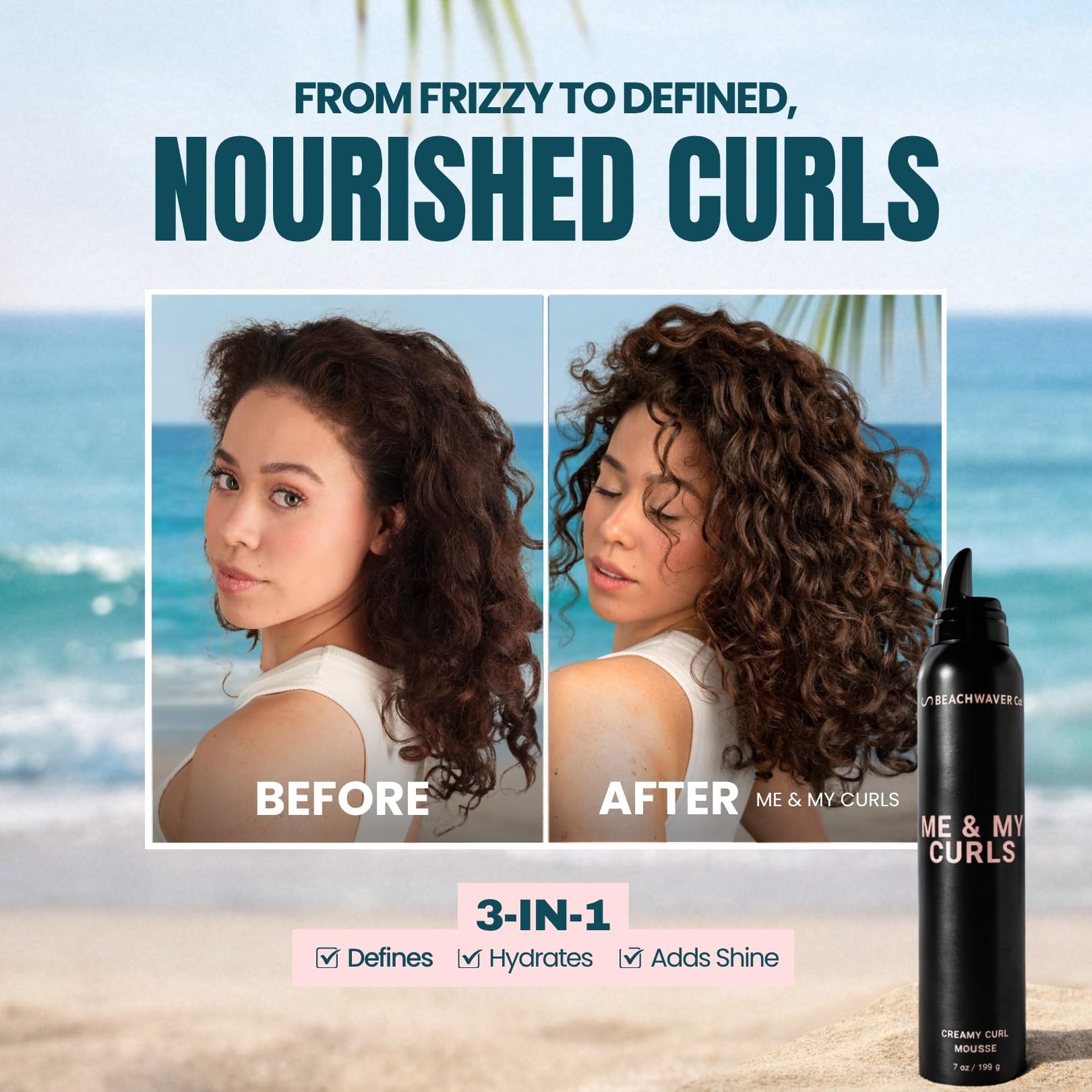 Beachwaver The Co. Me & My Curls Creamy Curl Mousse - Bondi Beach Day