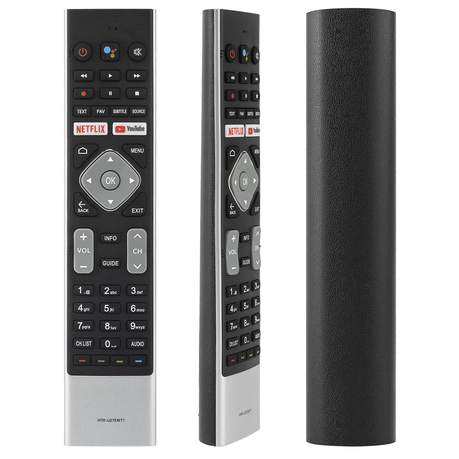 Control Remoto por Voz HTR-U27EMT1 Adecuado for el Controlador de televisores Inteligentes Haier Bauhn Blaupunkt ATV65UHDG-0620 ATV65UHDG-1019