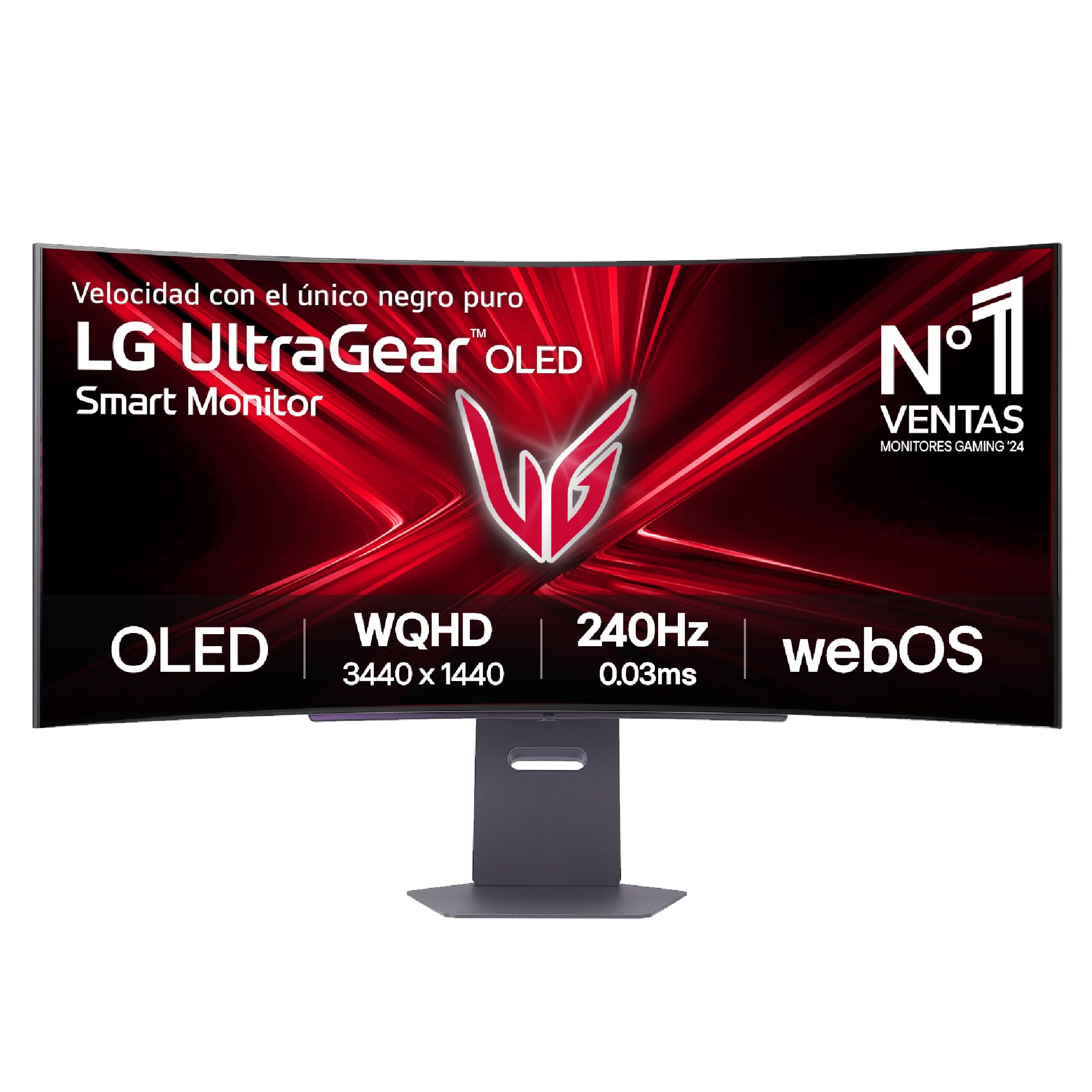 Monitor LG 45GX90SA-B 45" 3440x1440 240Hz OLED Curvo G-Sync FreeSync Premium