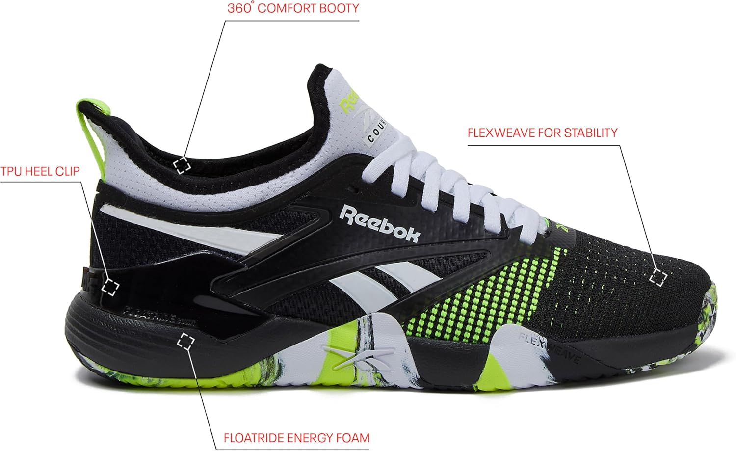 Reebok Men's Nano Court Sport Pickleball Shoes