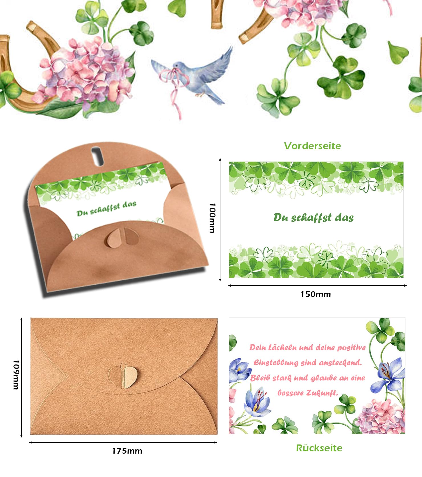 Du Schaffst Das Glücksbringer - Inspirierendes Geschenk Rund Glücksmünze - Gute Besserung Geschenke für Krebspatienten, Aufmunterung Geschenke für Familie und Freunde