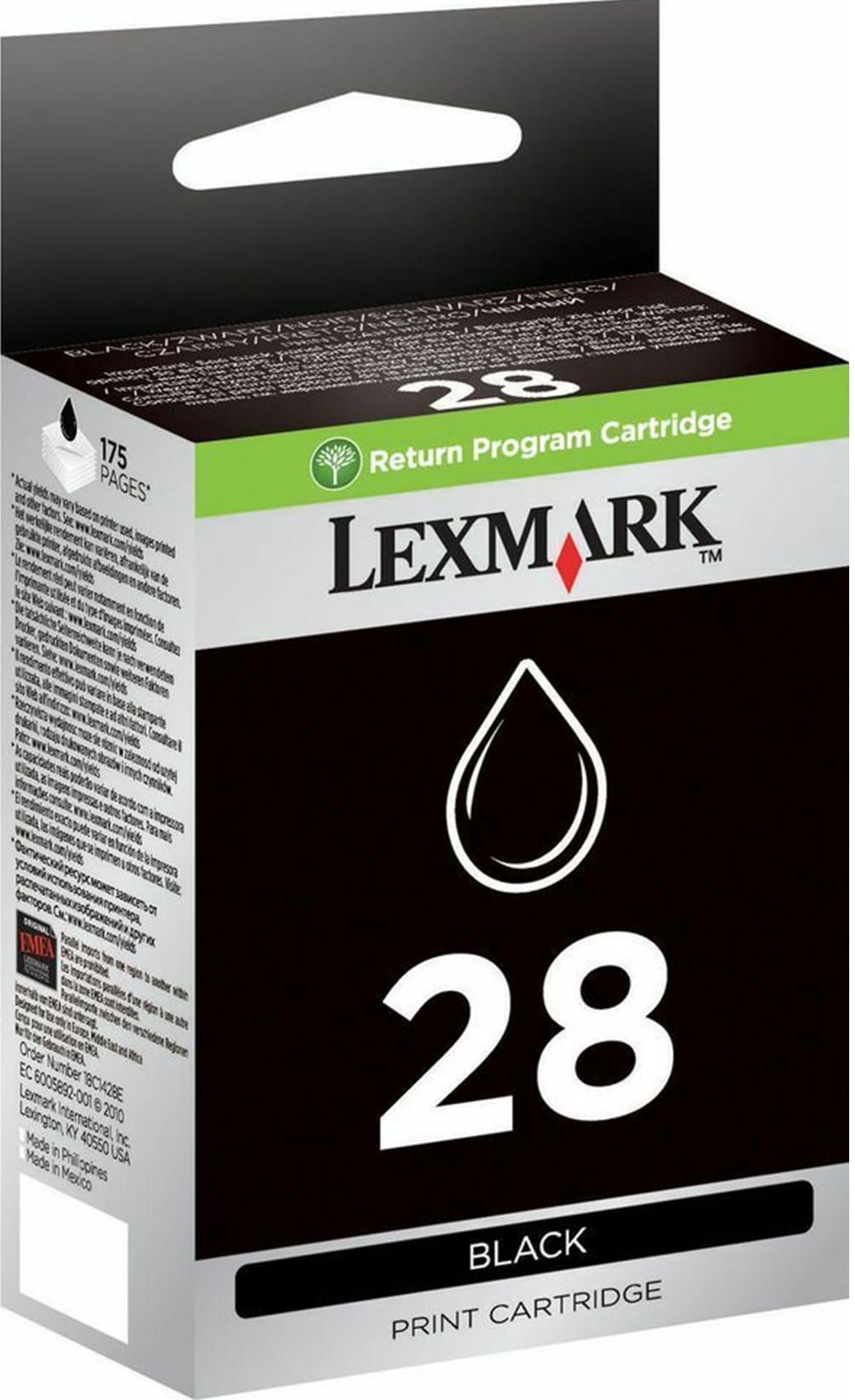 Lexmark 18C1428 28 X2500 X2550 X5070 X5320 X5410 X5495 Z845 Z1300 Z1310 Z1320 Ink Cartridge (Black) in Retail Packaging