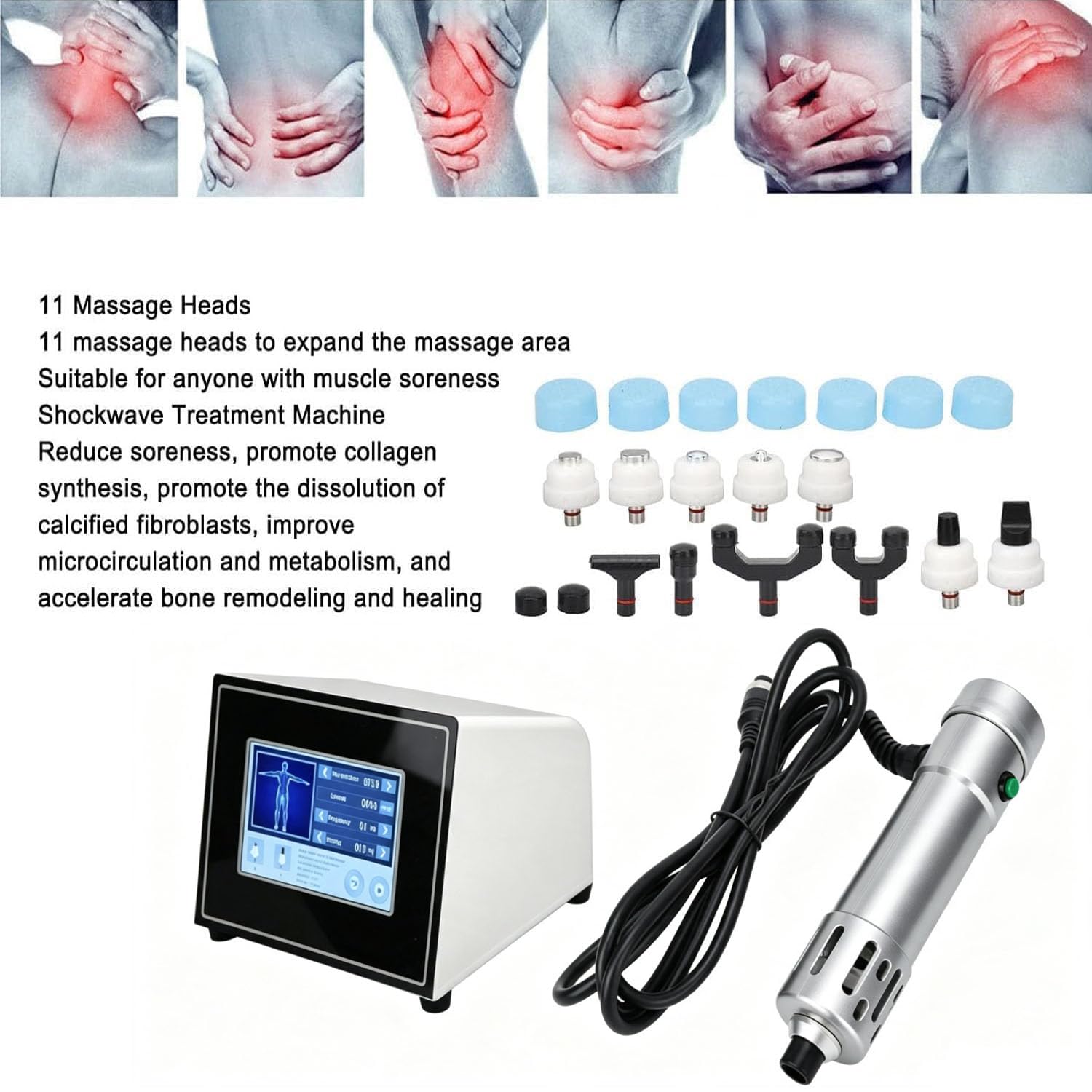 Macchina Professionale Ad Onde D'urto Extracorporee Elettromagnetiche ED