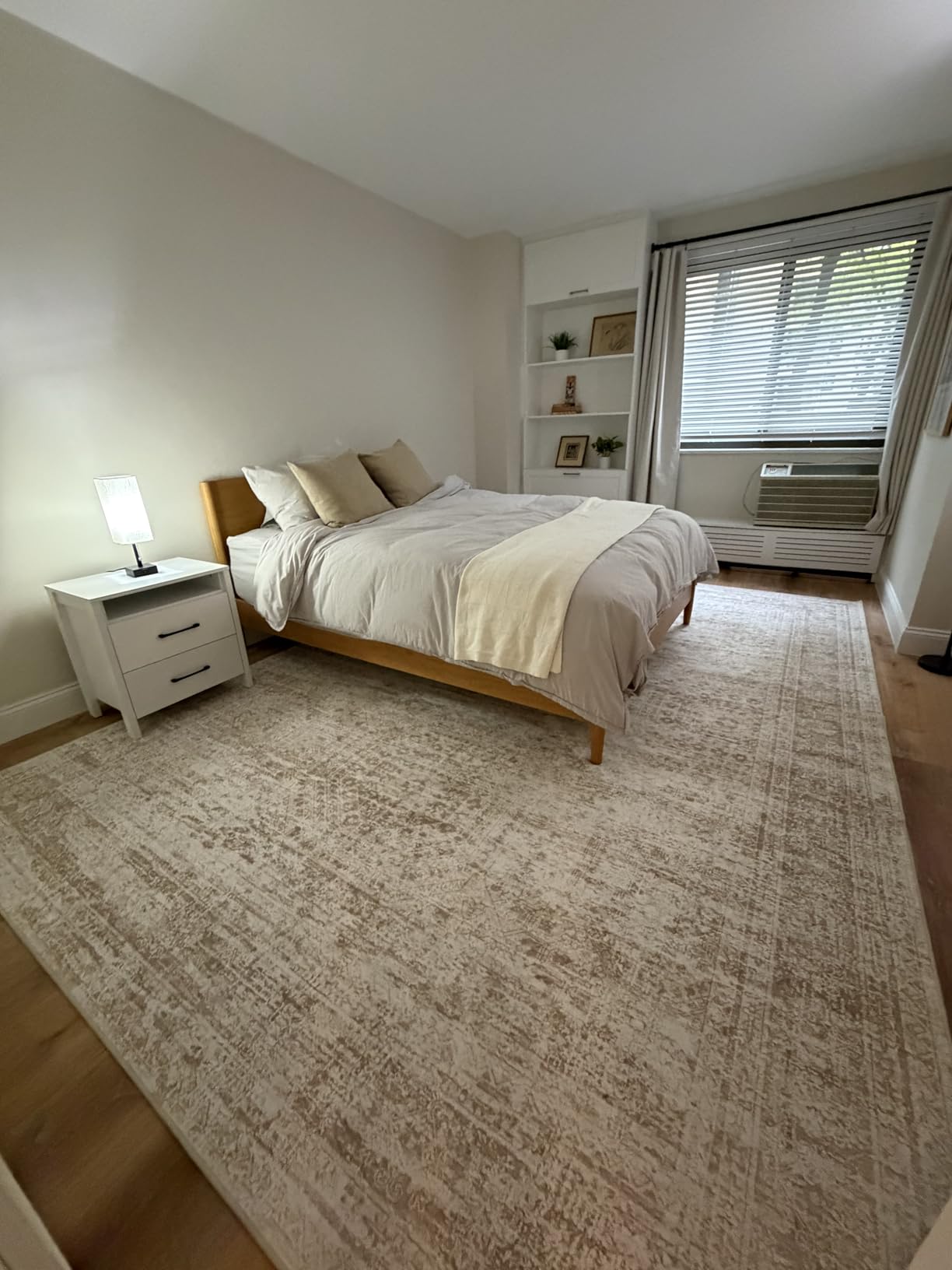 Large bedroom area rug example