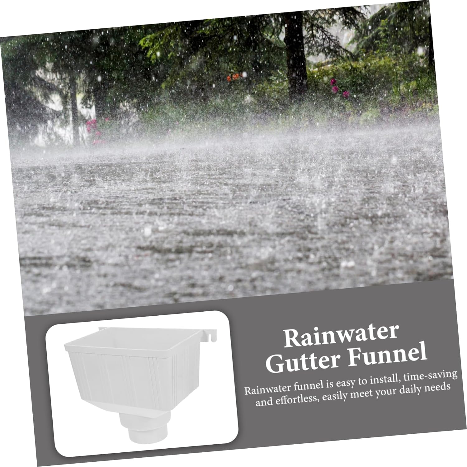 Downspout Gutter Diverter Rain Collection System Rain Gutter Barrel PVC Drain Pipe Accessories