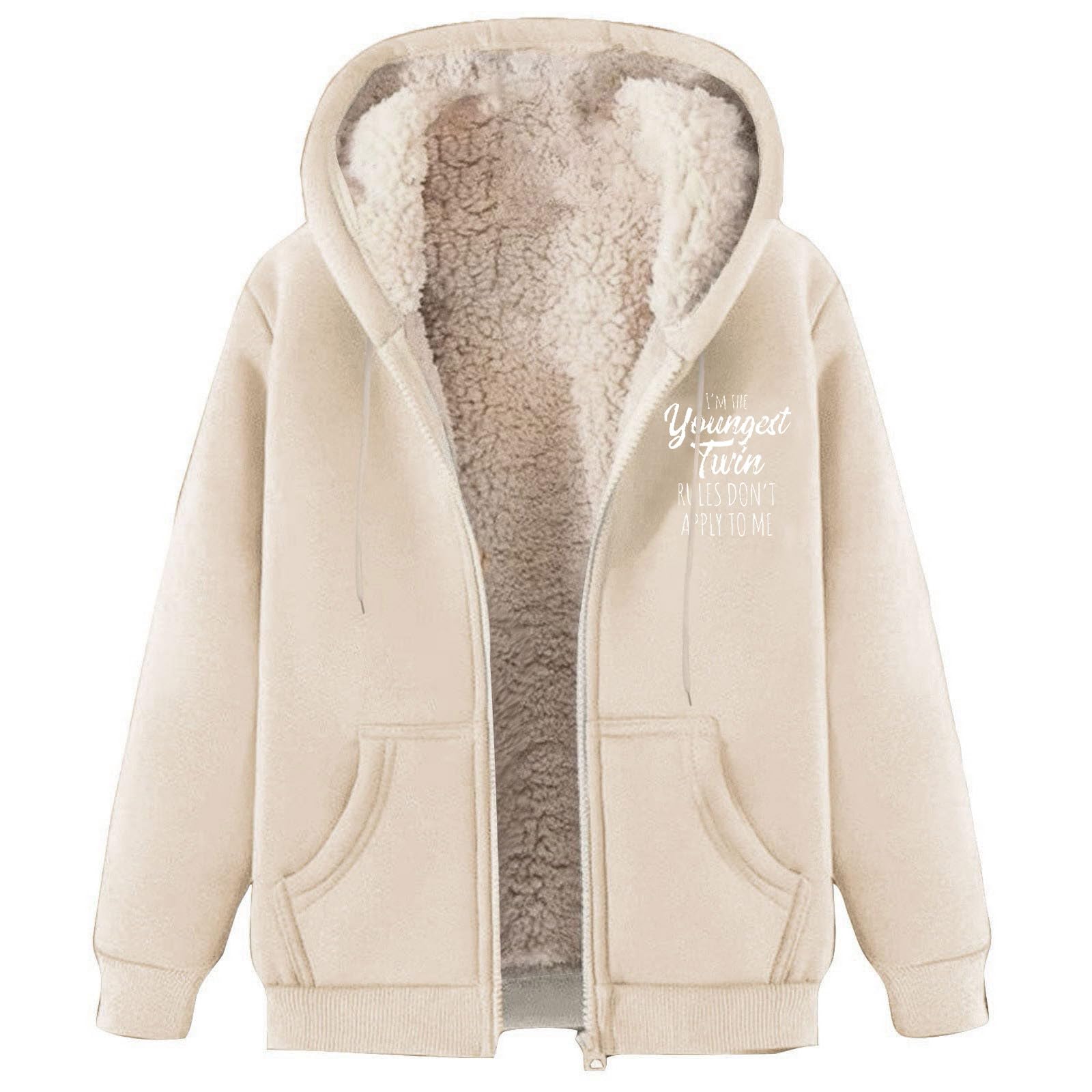 Sweat a Capuche Femme Oversize Sweats Chic Sweat-Shirt Col en V Outerwear Léger Streetwear Classique aux Couleurs Assorties Veste à Manches Longues Haut Couleur Unie Quotidien Hiver Vêtements