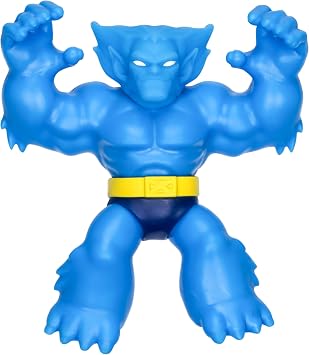 Heroes of Goo Jit Zu Marvel Studios X-Men '97 Beast Stretchy Action Figure, With Metallic Rheoscopic X-Gene Filling. Stretch Him to 3 Times His Size!