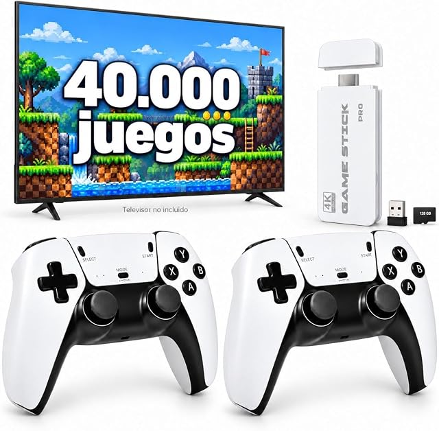 Consola Retro 40000 Juegos Clásicos Pre-instalados - Versión 2026 - Incluye 2…