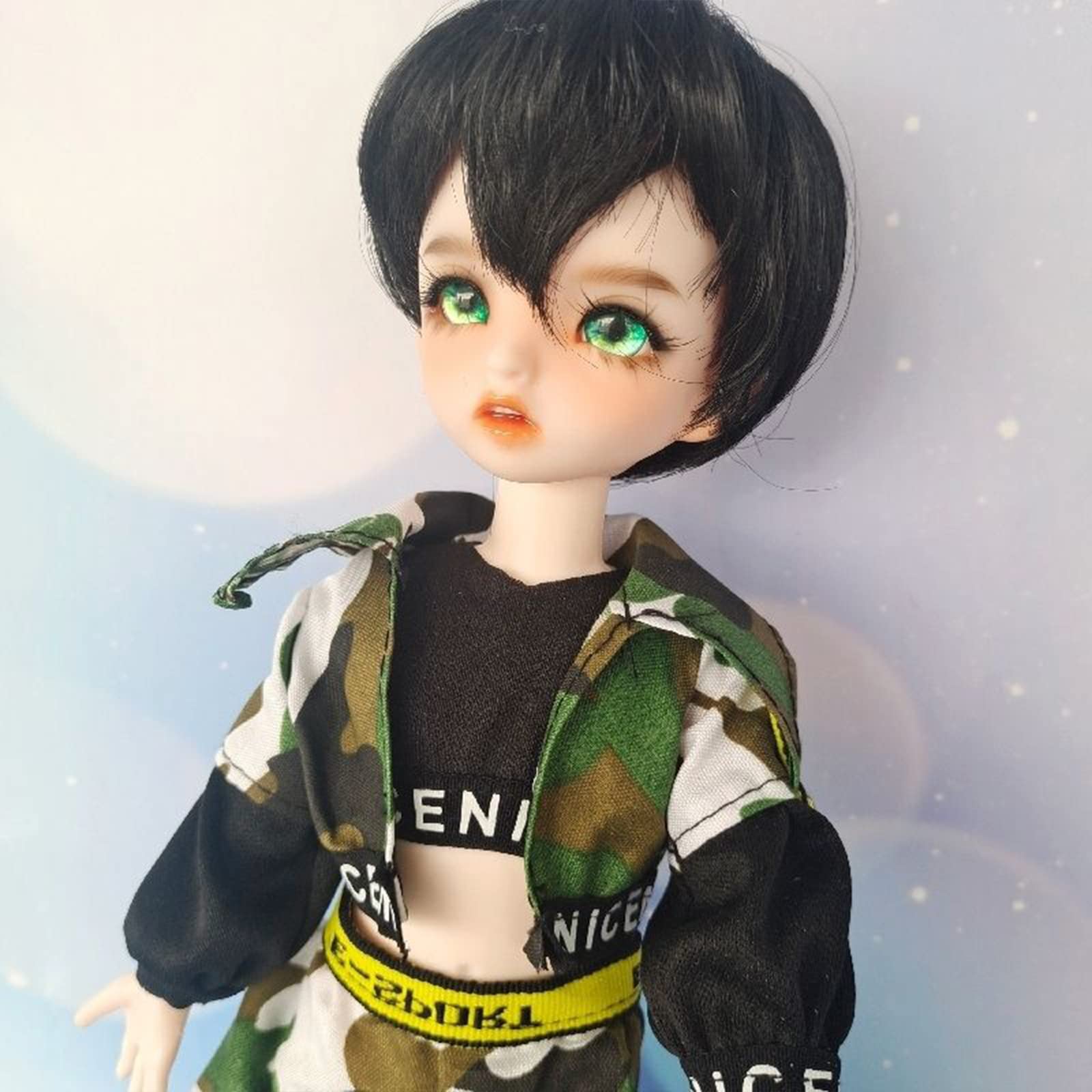 1/6 BJD poupée fille maquillage peint à la main ensemble complet vêtements chaus
