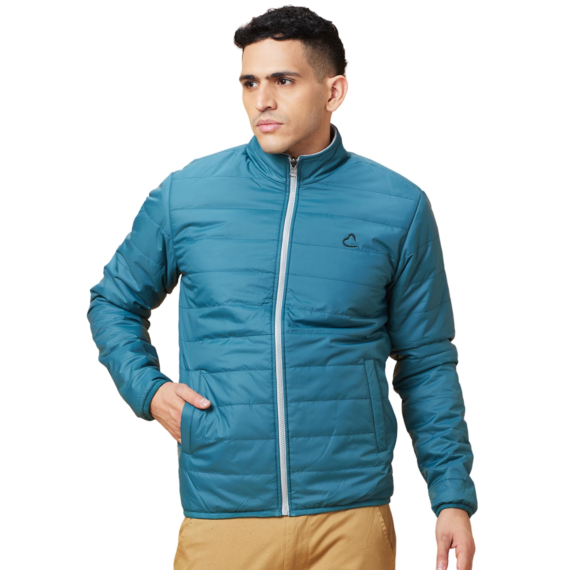 being human Turquish Green Coloured Men Sweater-picture-42