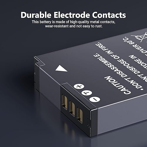 Miniatura 3 de Powerextra EN-EL12 Batería y cargador 2 unidades compatibles con Nikon Coolpix A1000, B600, Coolpix AW130, A900, W300, S1200pj, S9900, S9500, S9300,