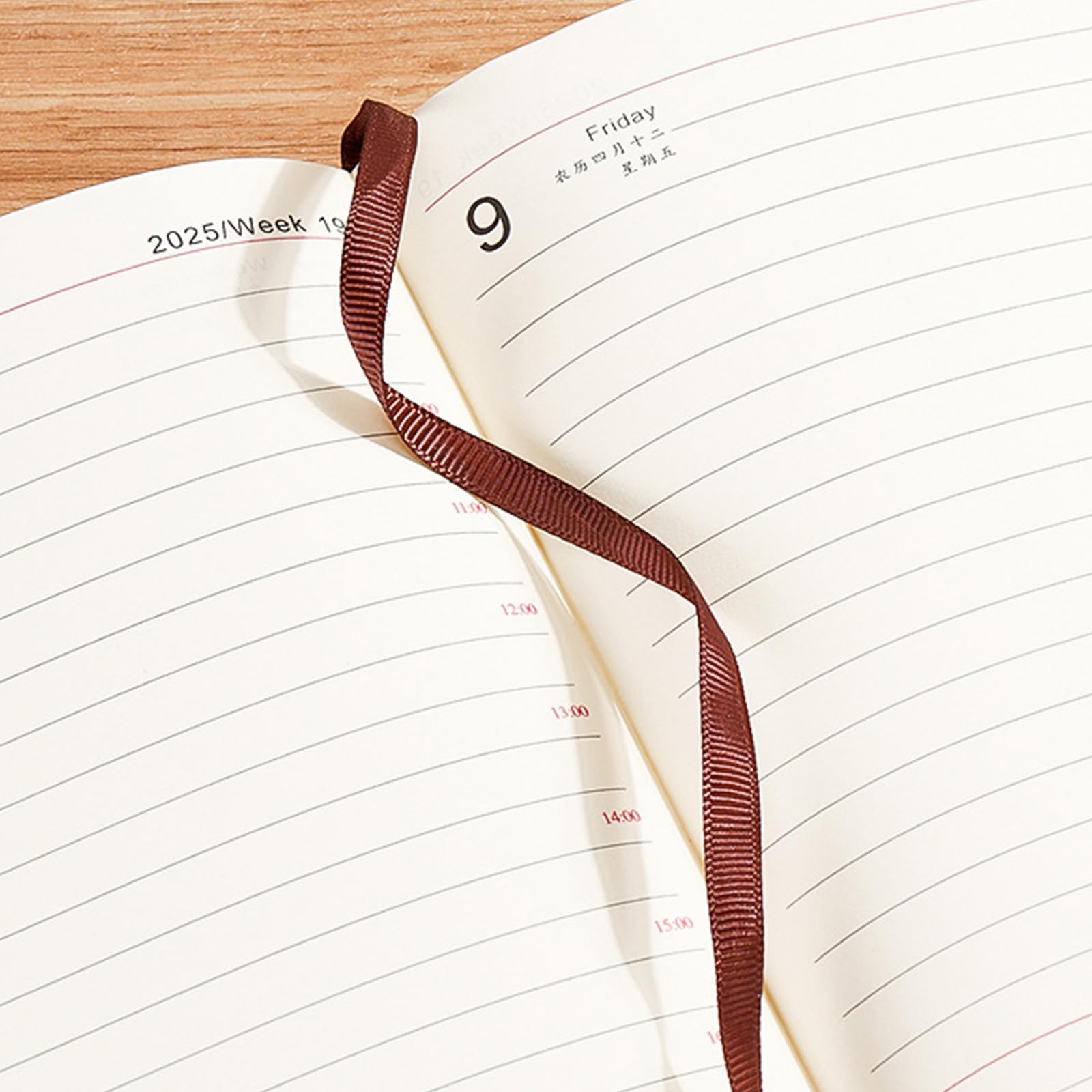 Agenda giornaliera settimanale mensile 2025 dal 01.2025 al 12.2025 con pagina datata in pelle calendario accademico planner 12 mesi