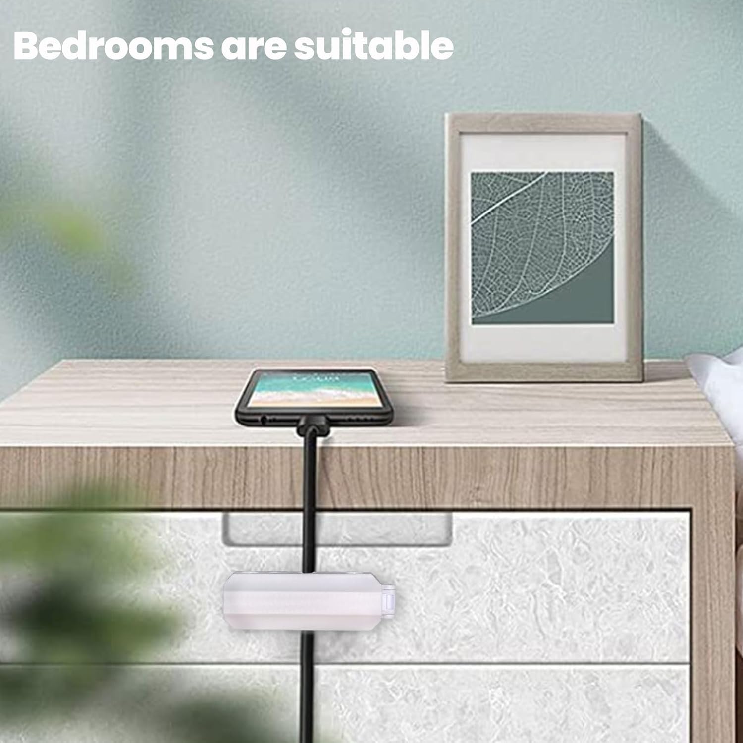 6-Pack Magnetic Cable Organizers, Cord Holders with Strong Adhesive, Wire Clips for Desk, Nightstand, Office, Home, Car (3Pcs White, 3Pcs Black)