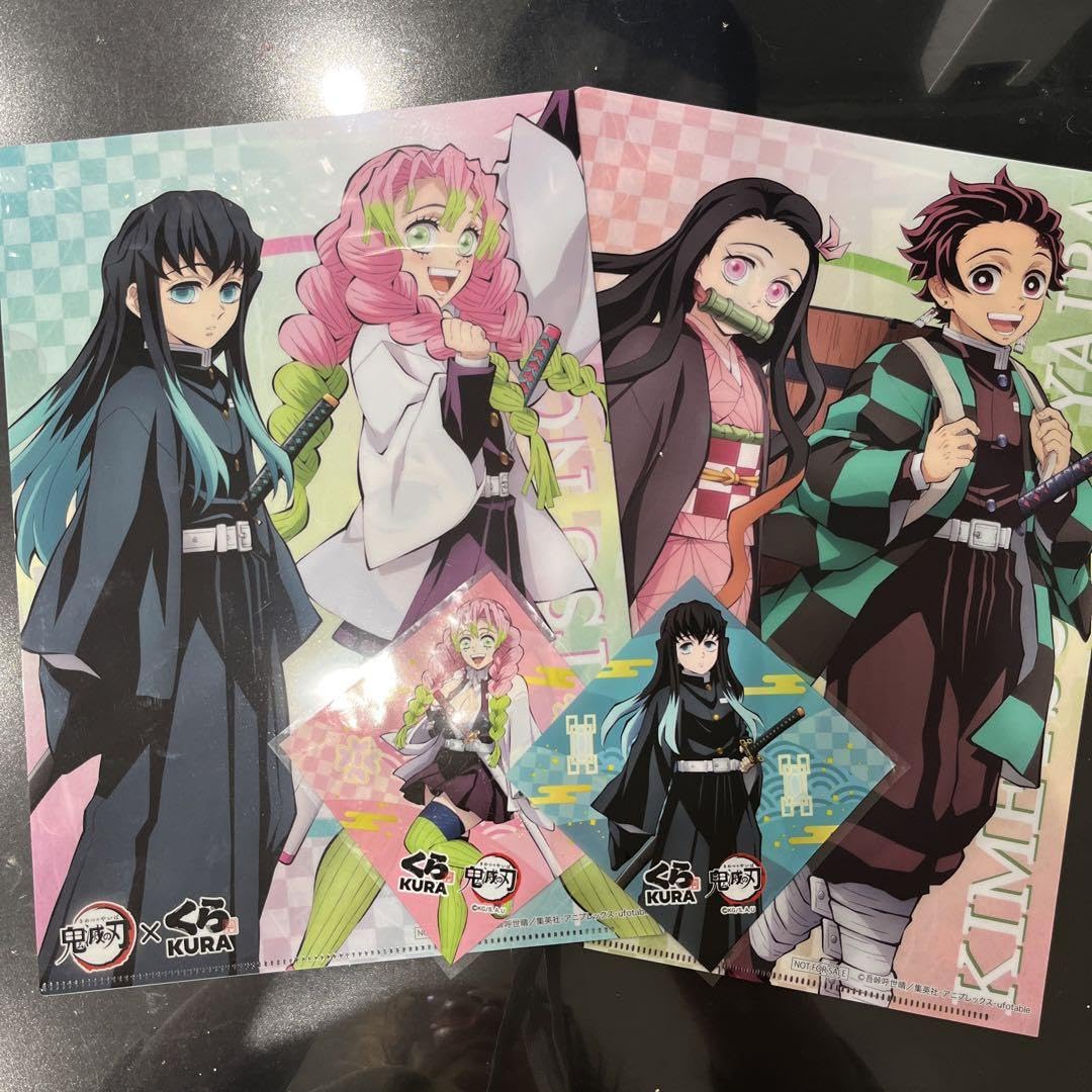 Amazon.co.jp: くら寿司 クリアファイル 甘露寺蜜璃 時透無一郎 ねずこ