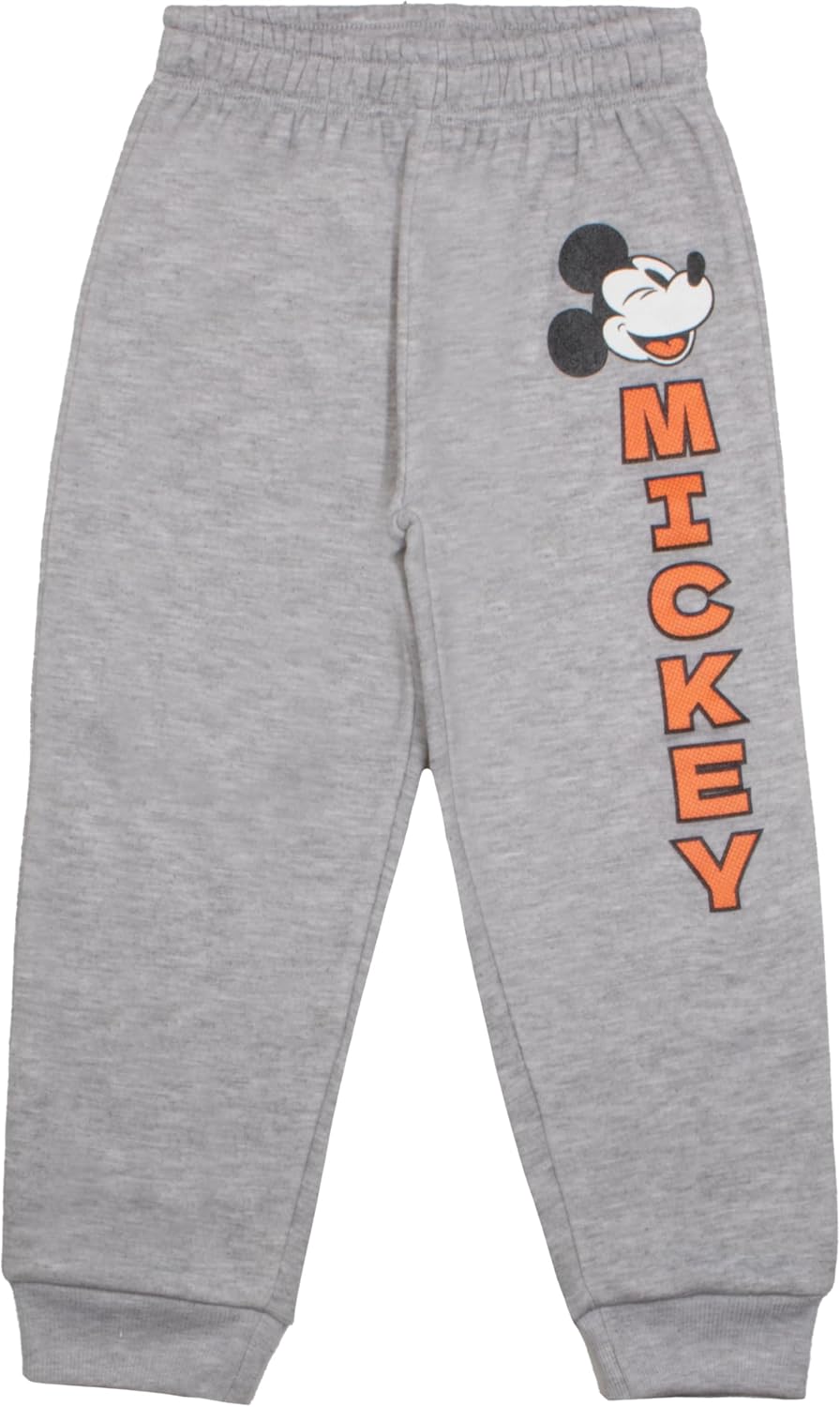 Disney Mickey Mouse Boys Pullover Hoodie & Pants, 2-Piece Outfit Set for Kids and Toddlers
