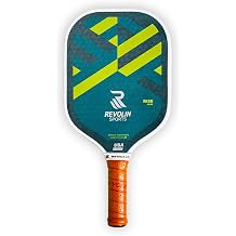 Rise Pickleball Paddle | Control & Sweet Spot | USA Pickleball Approved Pickleball Racket | Patent-Pending BioFLX-RTM Face with a 16mm Poly Honeycomb Core | Made in USA