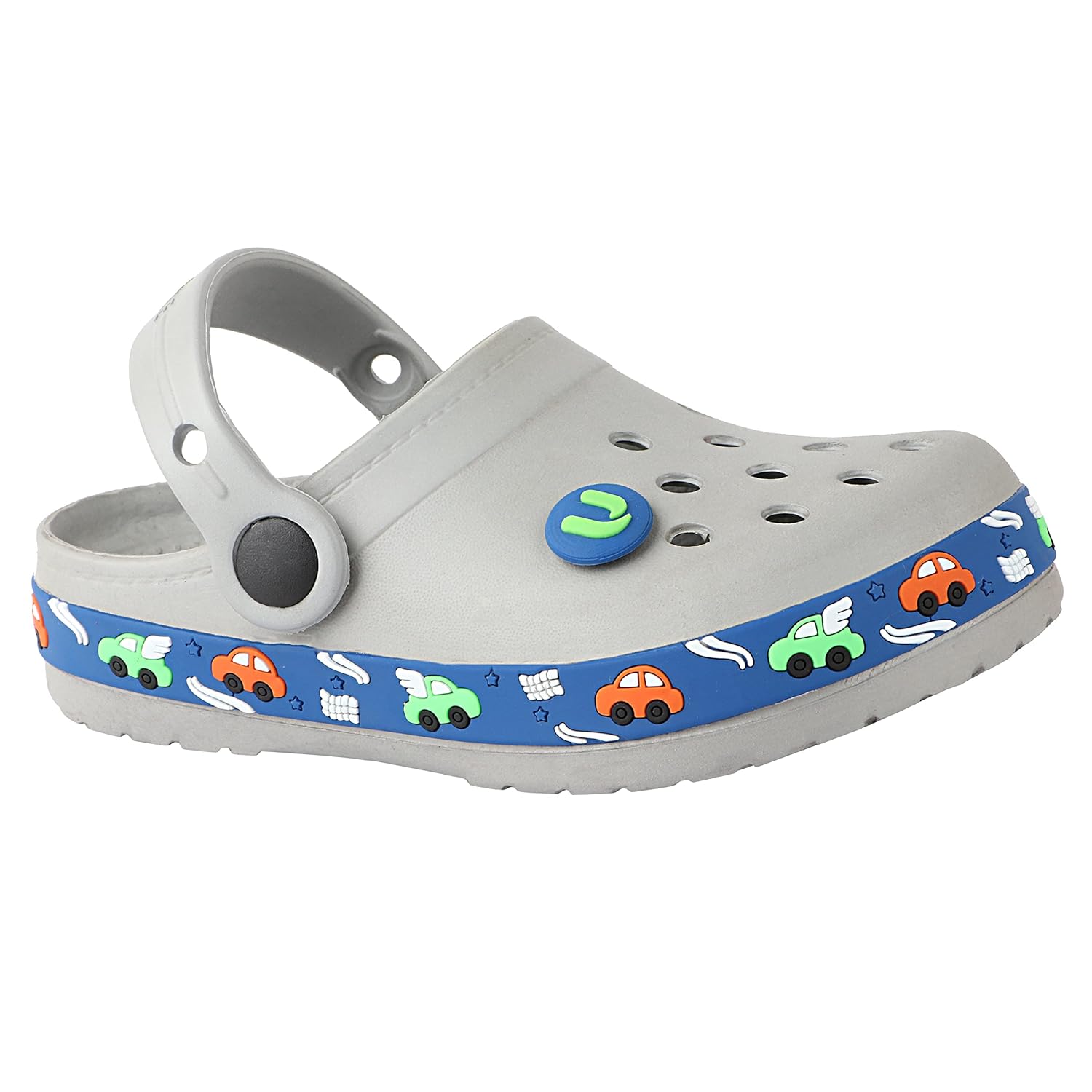 URJO unisex-child Kids_carz Casual Clogs/Sandals for Kids with Soft Sole | Waterproof & Lightweight | Comfortable & Durable | Stylish Adjustable Back Strap Indoor & Outdoor Sandals /Clogs for BOYS & GIRLS (Neoz) 4 71mGe3CvmmL. SL1500