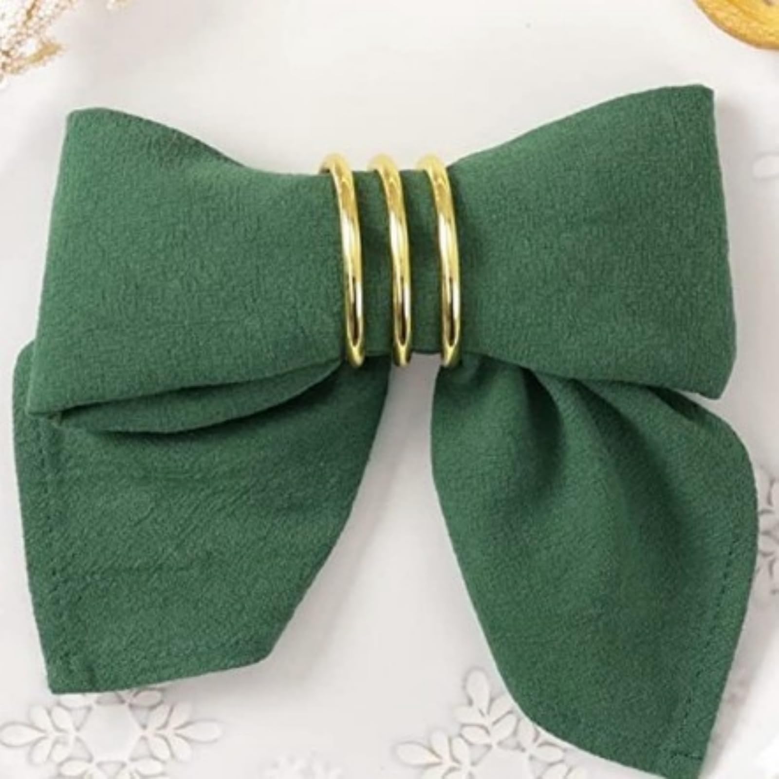 Serviettes de table en tissu noble lin mélangé pour décoration raffinée