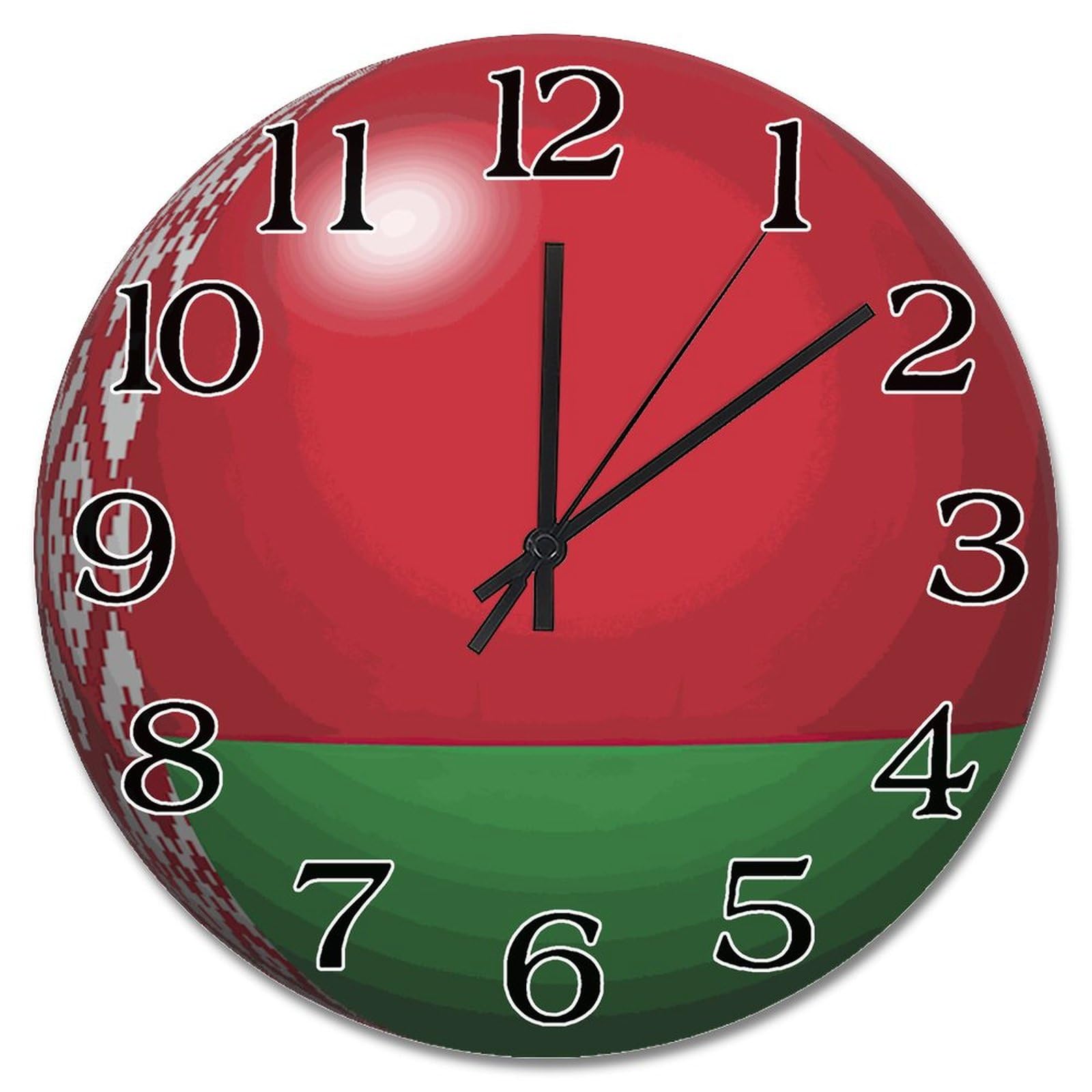 Horloge murale Biélorussie décorative pour salon et style ferme