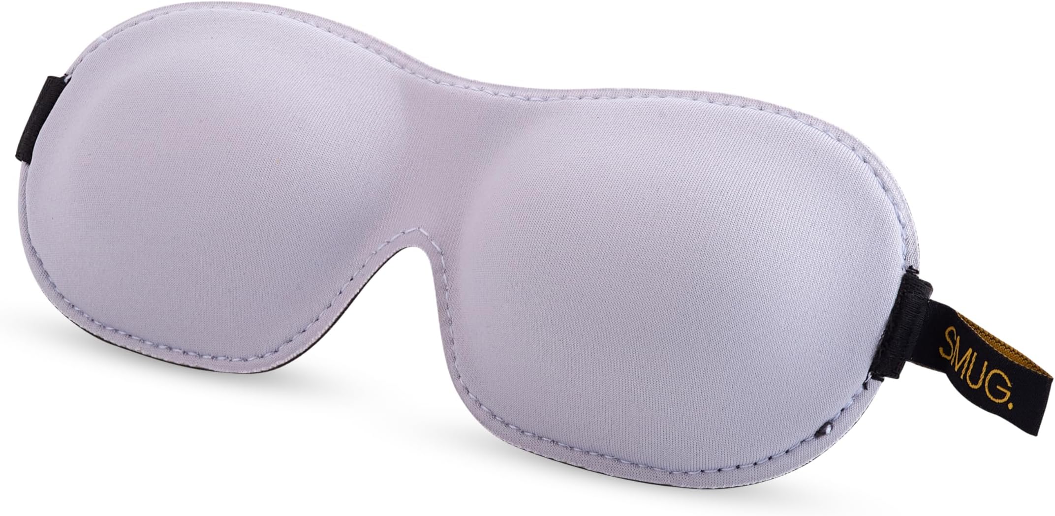 SMUG 100% Blackout Sleep & Eye Mask | Eyelash Extension Friendly | Eye Masks for Sleeping | Sleep Masks for Women & Men | Straps for Dream Comfort & Adjustability | Grey