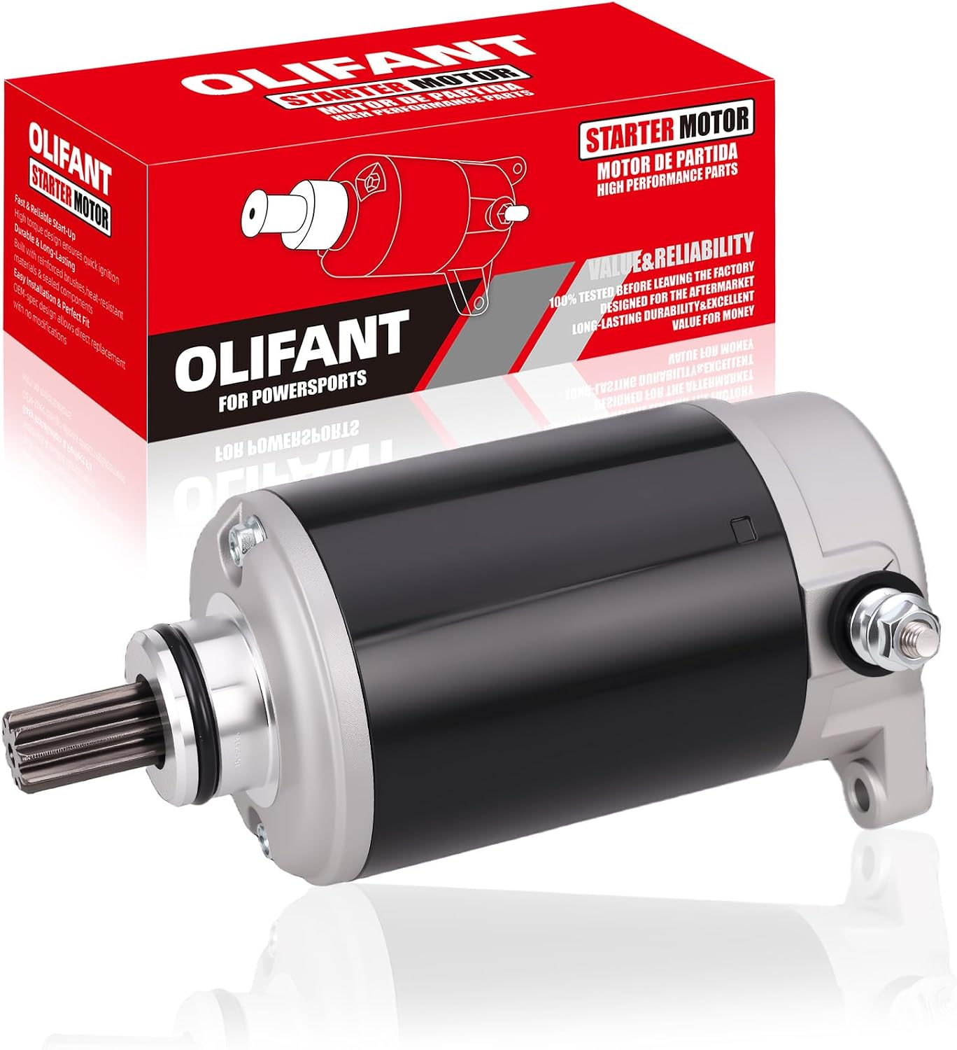 Starter for Can-Am Outlander Renegade 500 570 650 800 800r 1000 1000R Commander Maverick 800 800R 1000 1000R Defender HD10 2016-2025 HD8 2016-2021 Traxter HD8 HD9 HD10 2016-2023