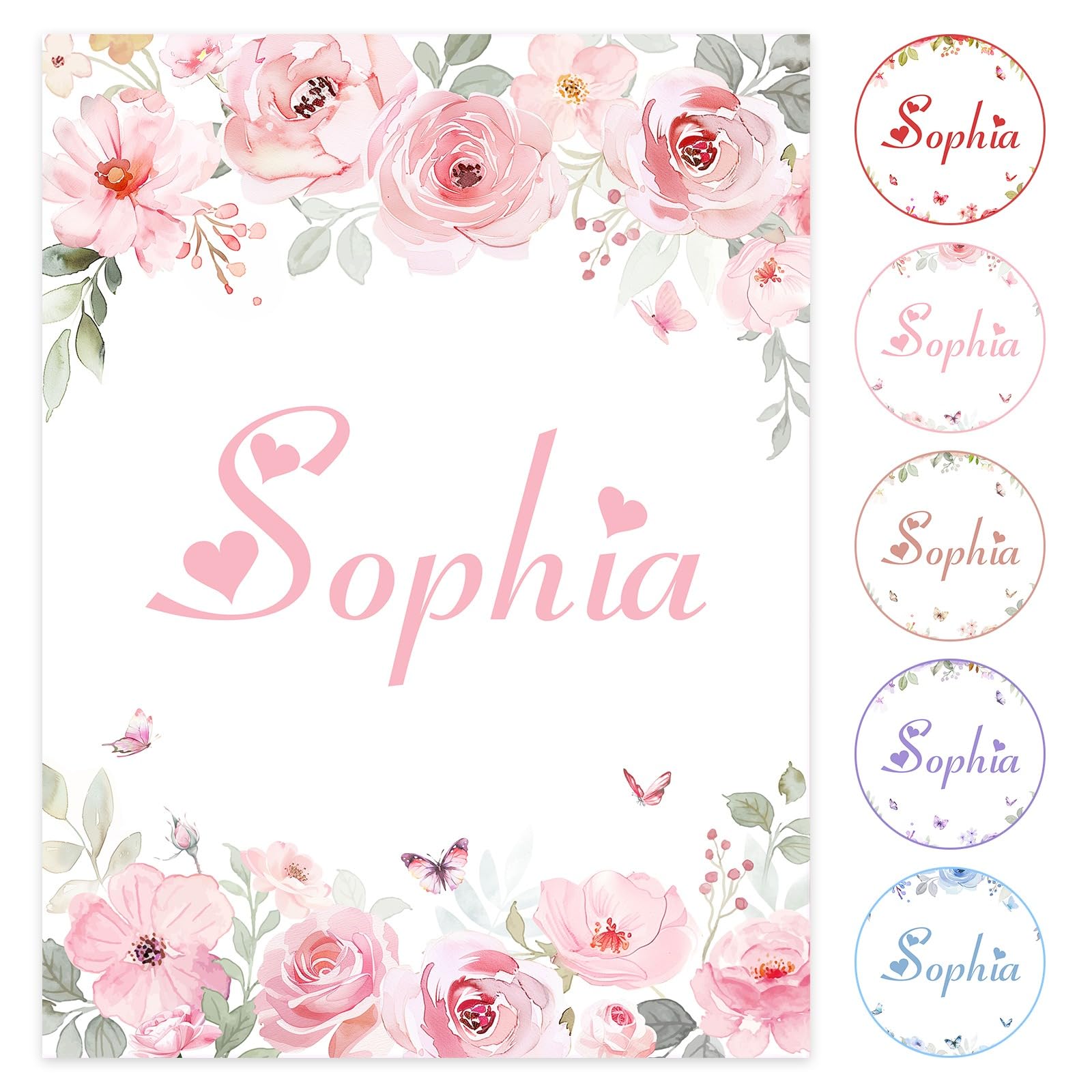papasgix Personalised Baby Blanket for Kids Soft Flannel Custom Baby Blanket with Name Customised Throw Blanket for Infant Toddlers Newborn Baby Gift for Birthday Baby Shower