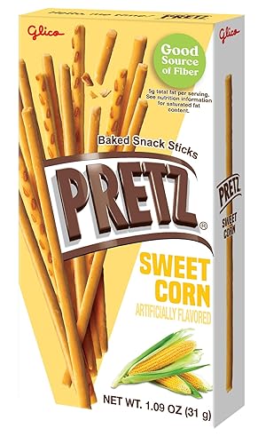 Miniatura 4 de Glico Pretz maíz dulce, 1.09 oz (paquete de 10)