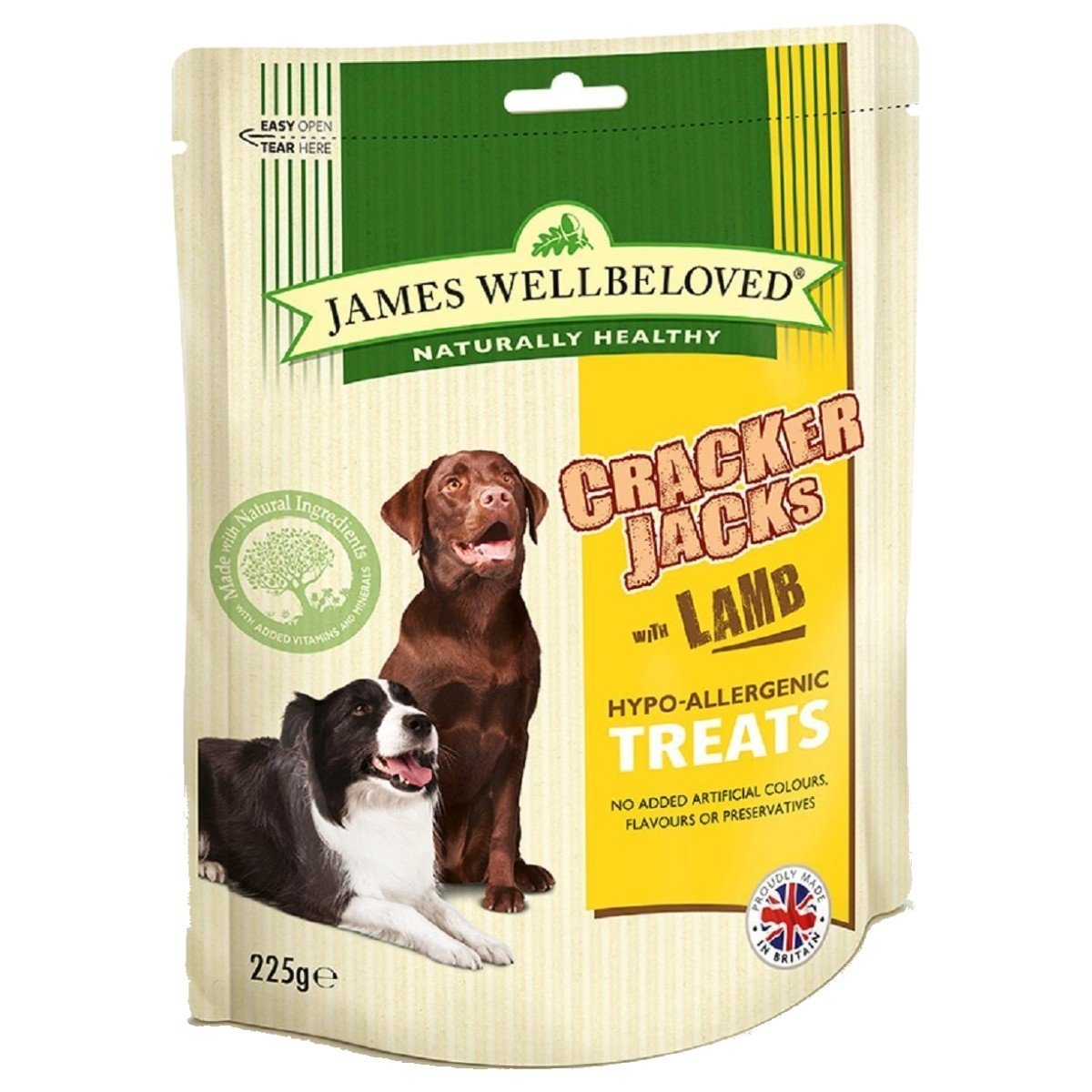 James Wellbeloved Cracker Jacks Lamb 225g x 3