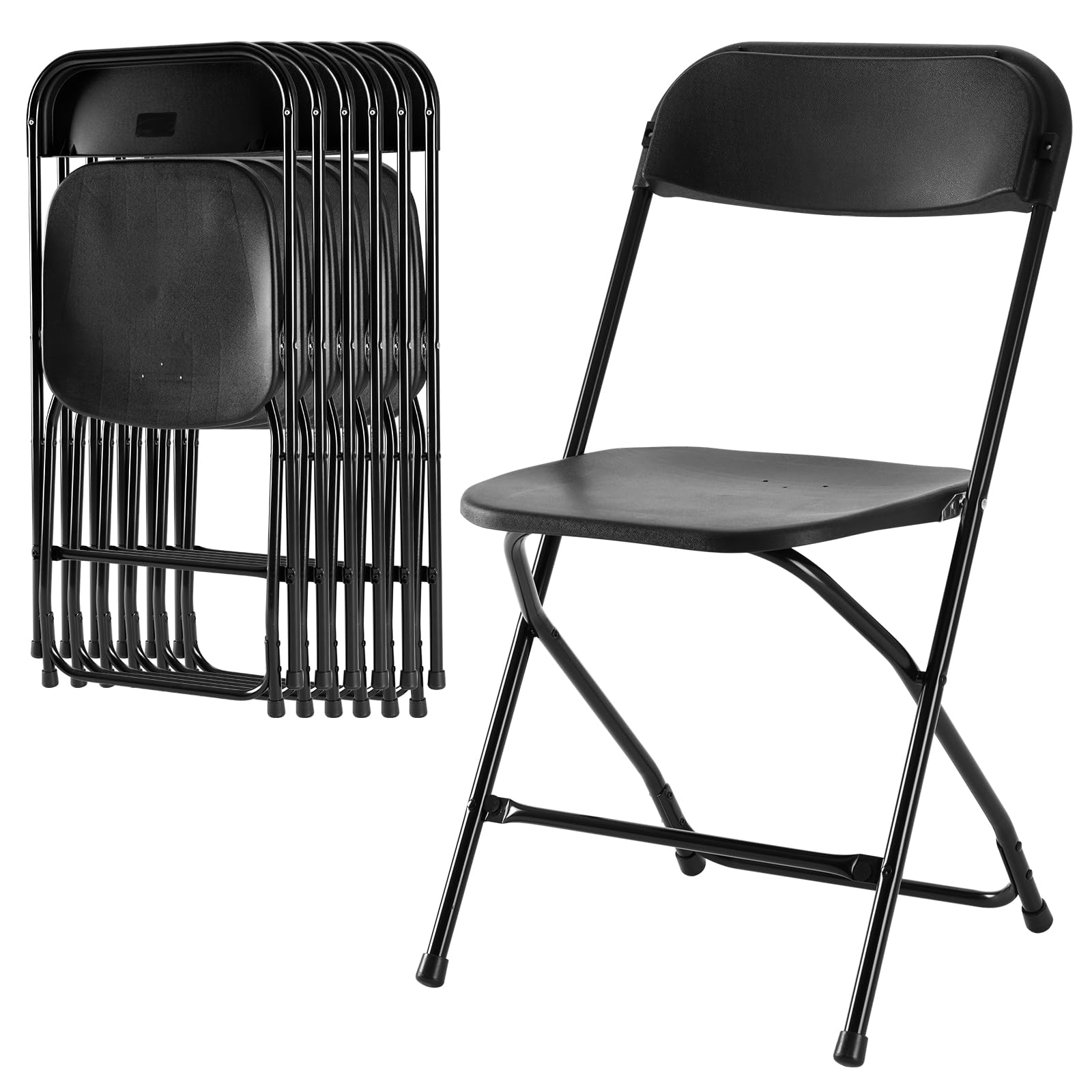 DUMOS Folding Chairs Sets of 6, Portable Chairs, Home Office