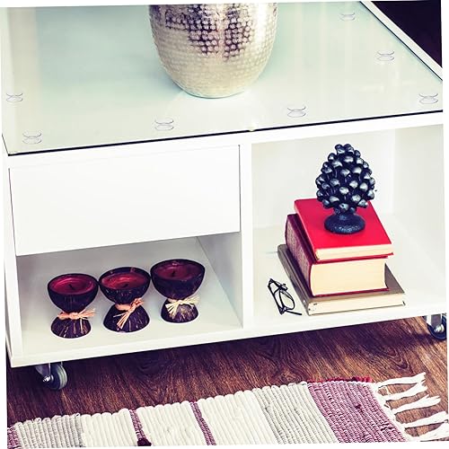 Miniatura 5 de 10 ventosas de doble cara ventosas para perchas de vidrio transparente, almohadillas antideslizantes para ganchos de ventosa de muebles,