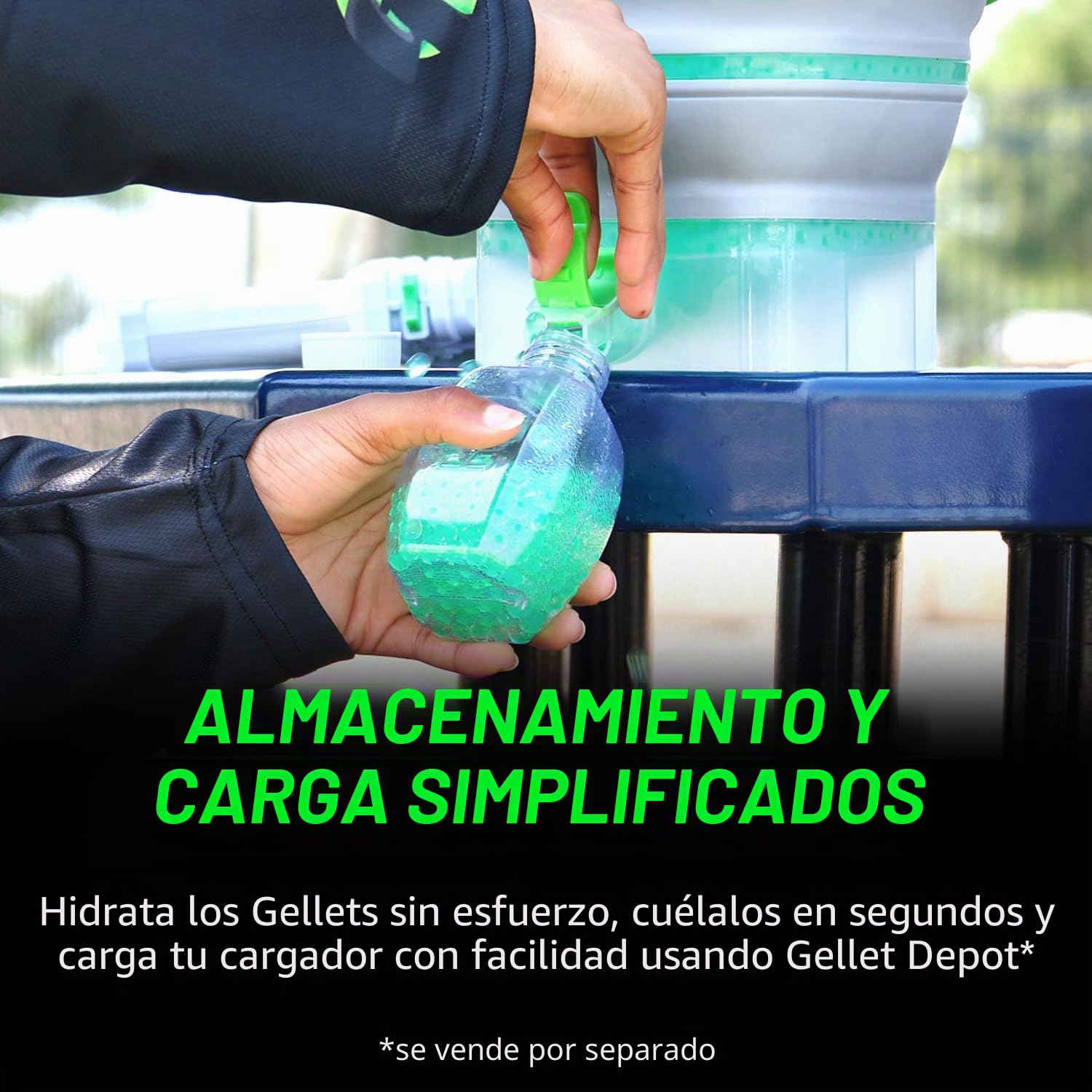 Gel Blaster 50,000 Gellets Recarga de Munición - Morado, Fabricado para Gel Blasters - Bolas de Gel no tóxicas a Base de Agua - Hecho específicamente para Gel Blaster, para Mayores de 14 años