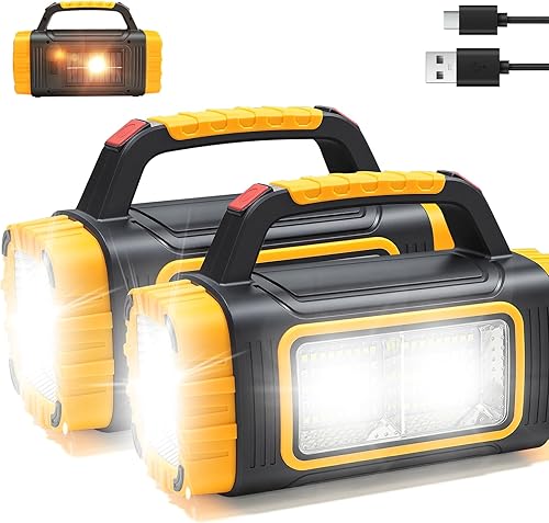 Miniatura 1 de Linterna solar recargable, 8 modos de luz, batería de 2000 mAh, 3000 lúmenes, USB LED, linterna de mano, linterna multifunción para foco de