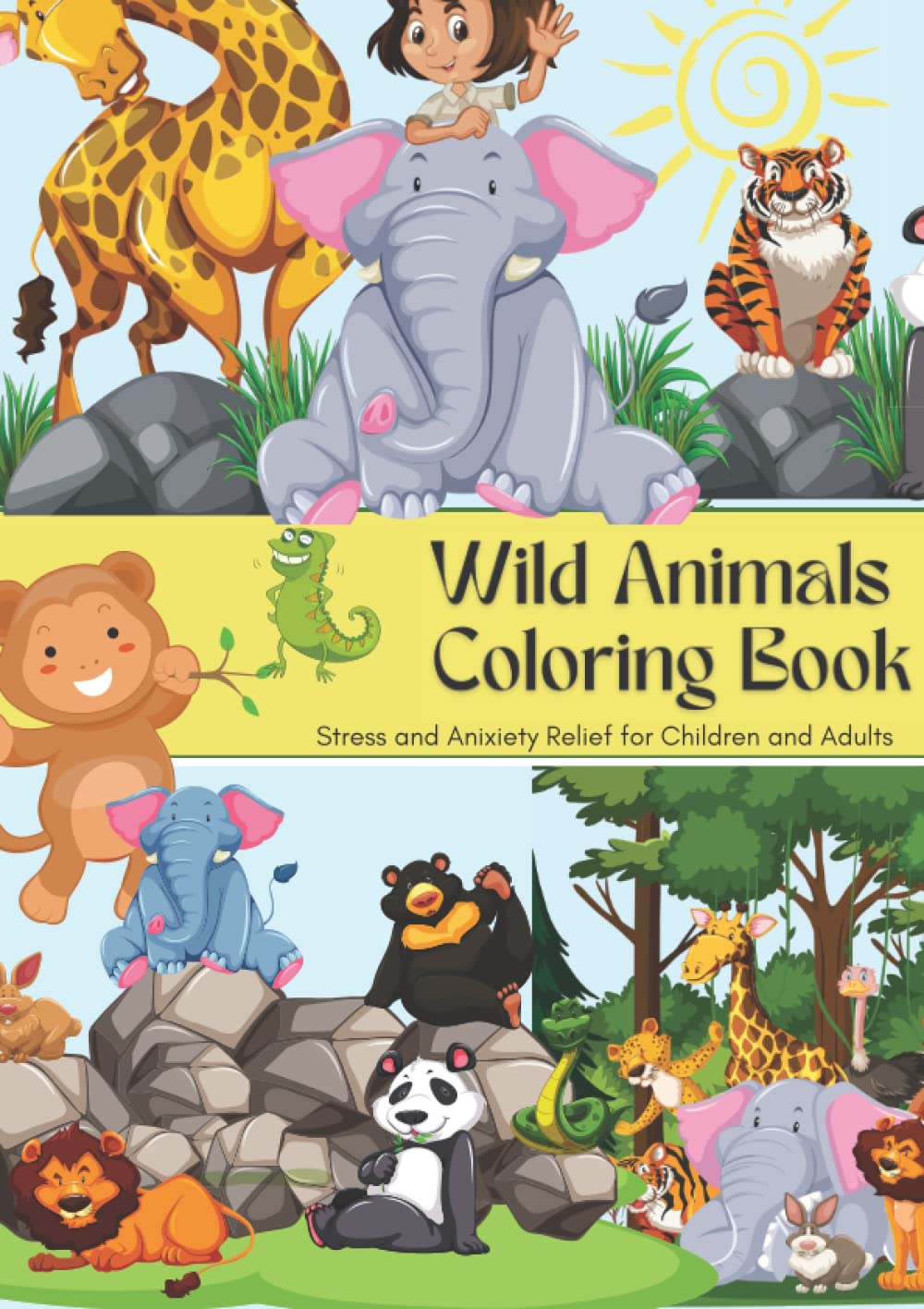 Wild Animals Coloring Book McDougall, Jennifer 9798748939133 Amazon