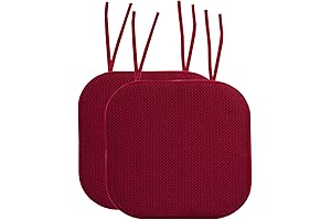 Sweet Comfort and Support: Seat Cushion with Secure Ties