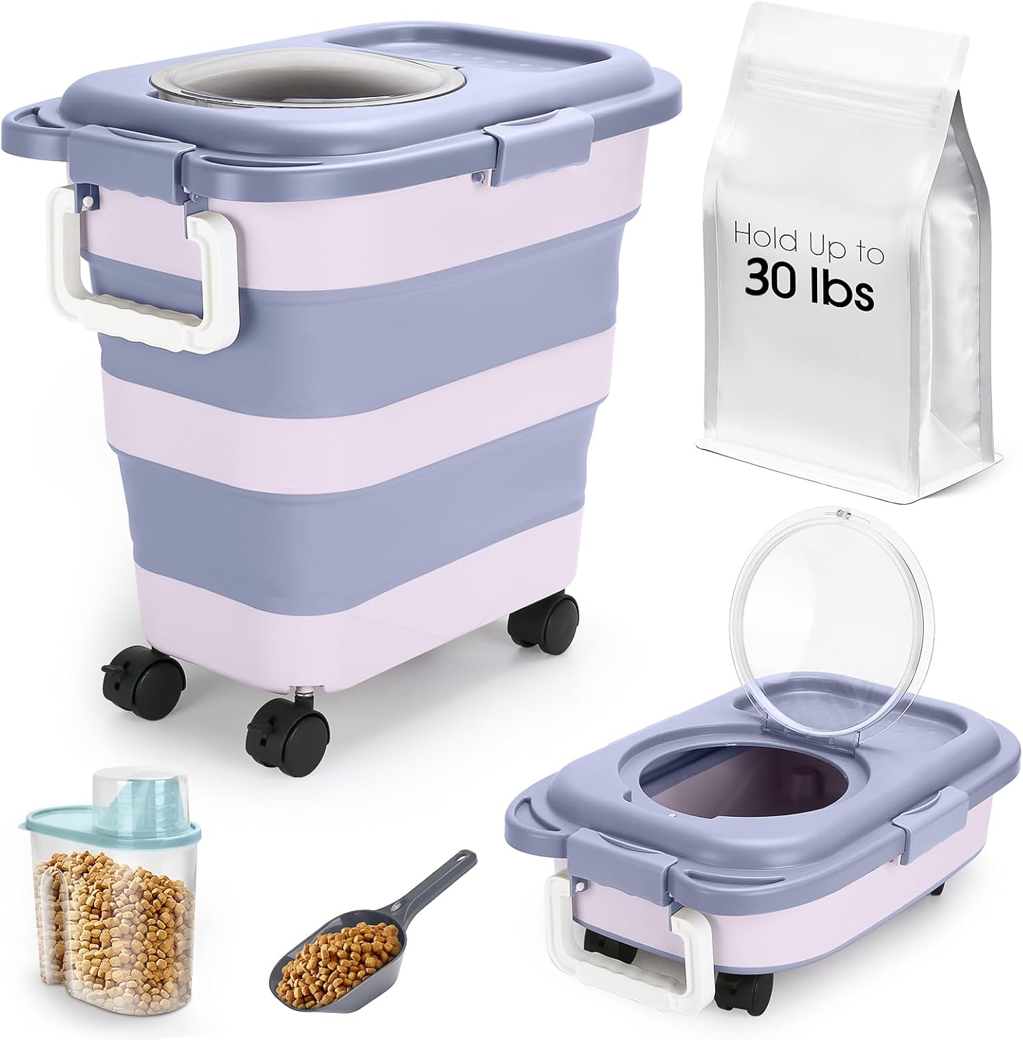 スワロフスキークリスタル使用 フードボックス 犬 ペット フード 収納