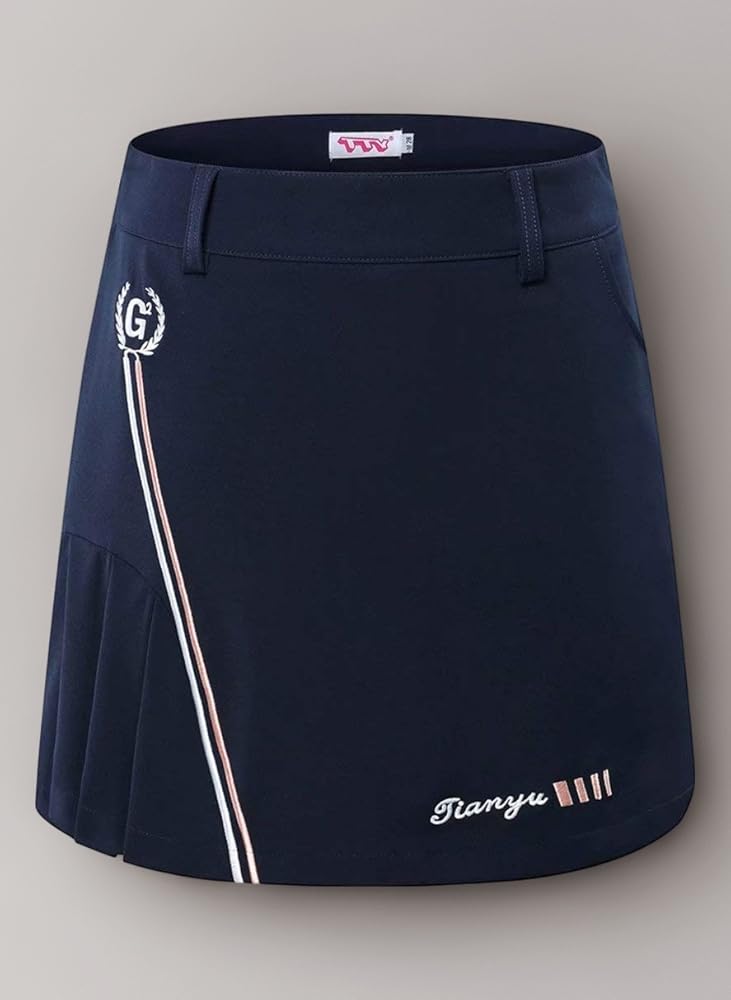 UTAA /フレアースカート/ゴルフウェア/S、XSサイズ/ネイビー gs GOLF ゴルフスカート レディース ゴルフウェア フレア
