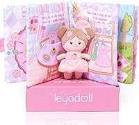 Leyadoll Sensory Crinkle Quiet Book - Interactive Soft Cloth Busy Book for Babies & Toddlers 1-3 Years (A Berry Special Day)